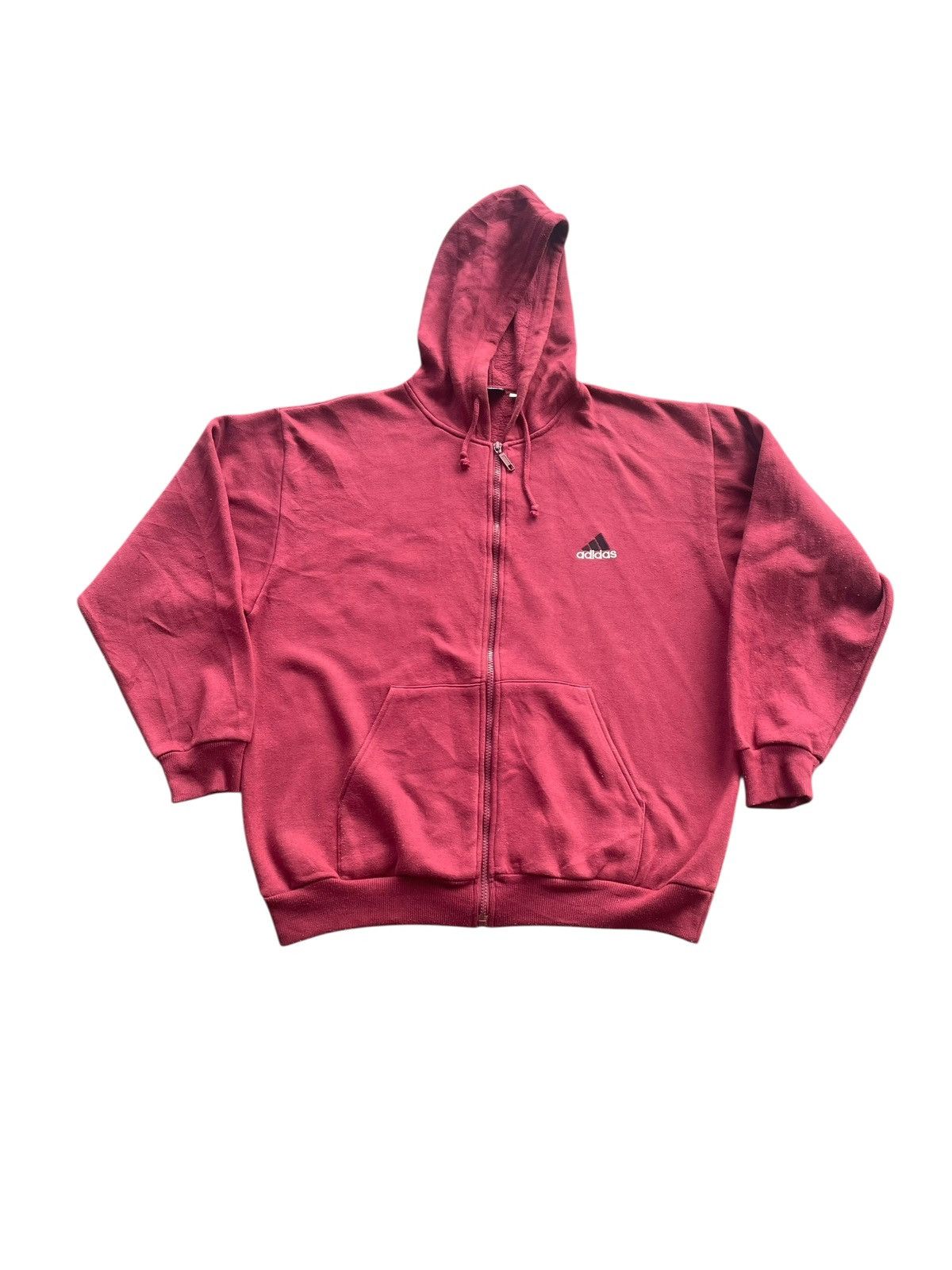 Adidas Vintage Adidas Zipper Hoodie Size US L / EU 52-54 / 3 - 1 Thumbnail