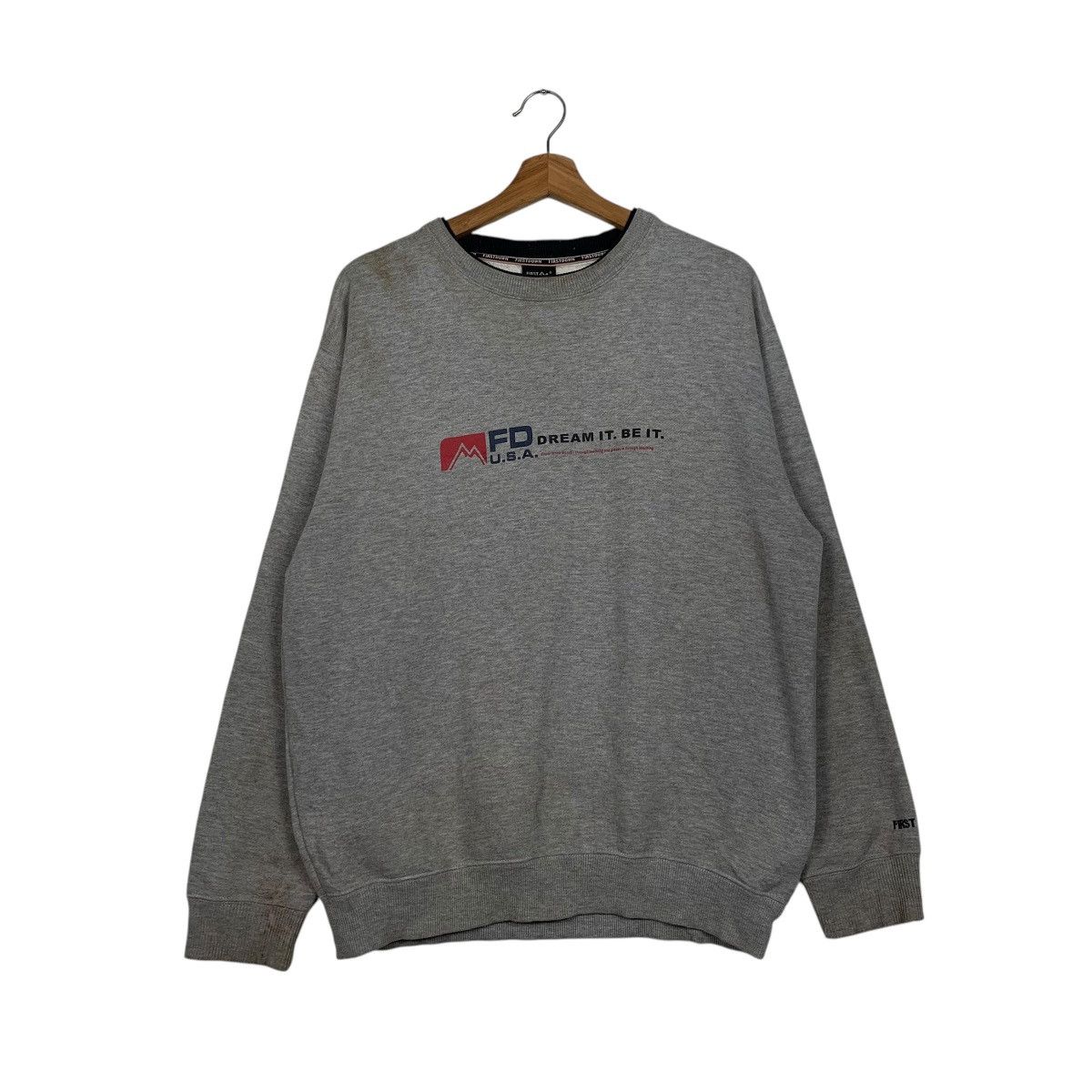 Japanese Brand First Down Sweatshirt Size US L / EU 52-54 / 3 - 1 Thumbnail