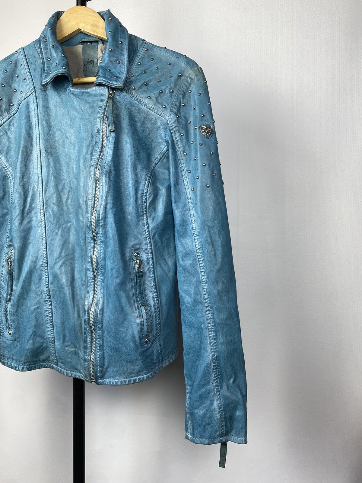 Japanese Brand Vintage Gipsy Japanese Leather Jacket Motorcycle Racing Size XL / US 12-14 / IT 48-50 - 4 Thumbnail