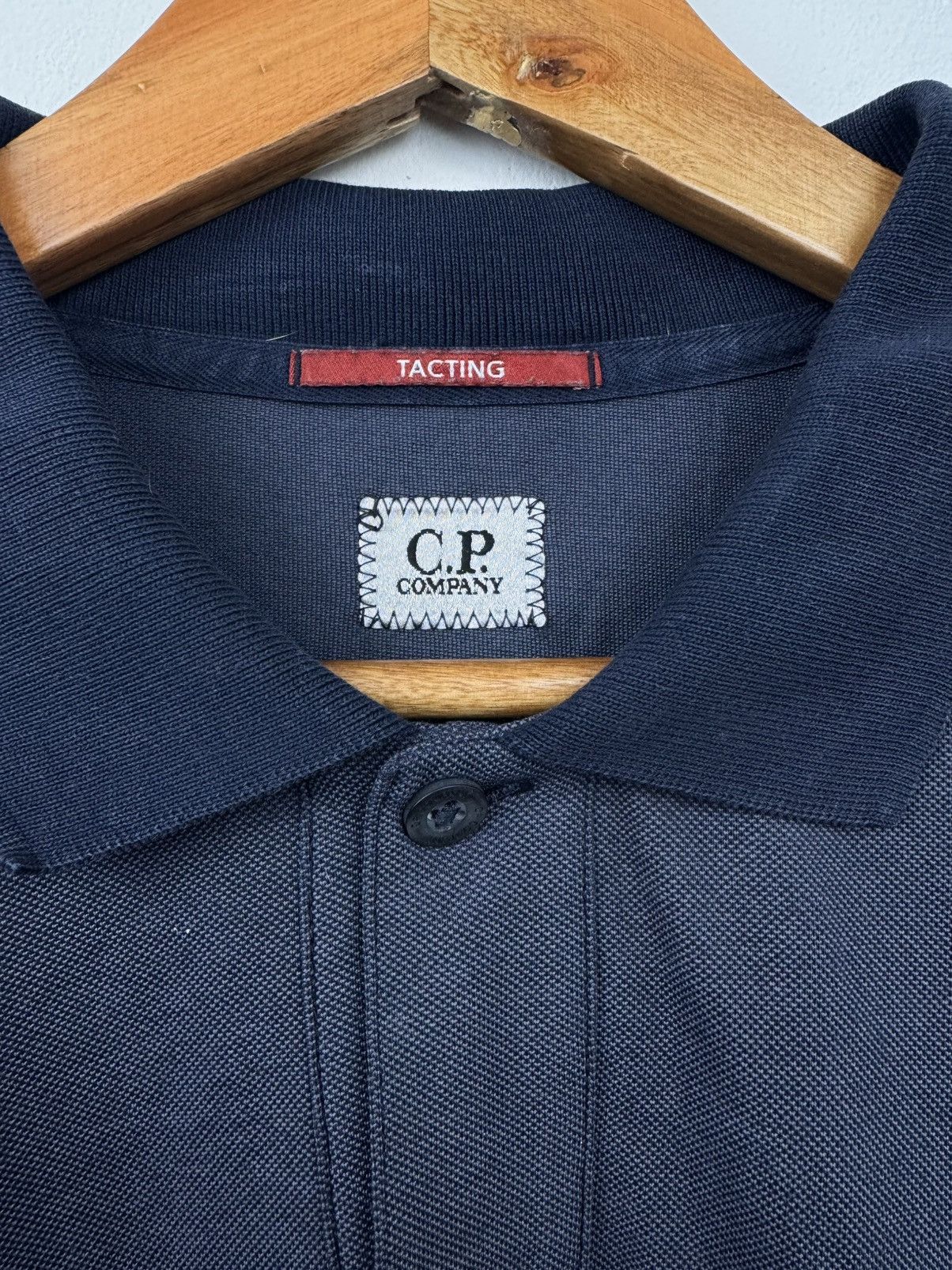C.P. Company C.P. Company Men Long Sleeve Polo Shirt Blue Cotton Size L Size US L / EU 52-54 / 3 - 3 Thumbnail