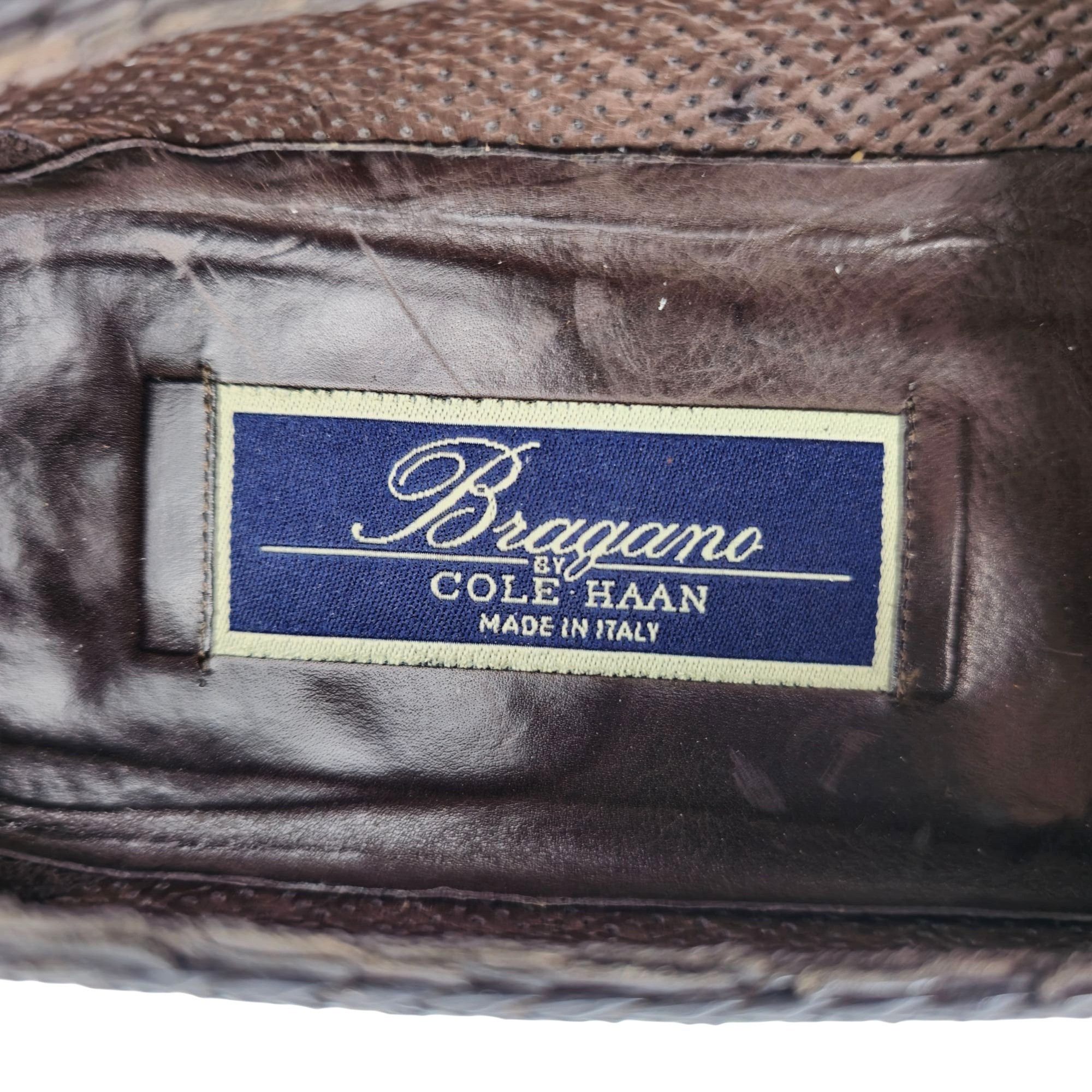Bragano × Cole Haan Vintage Bragano Cole Haan Italy Black Woven Leather Tassel Size US 8 / EU 41 - 7 Thumbnail