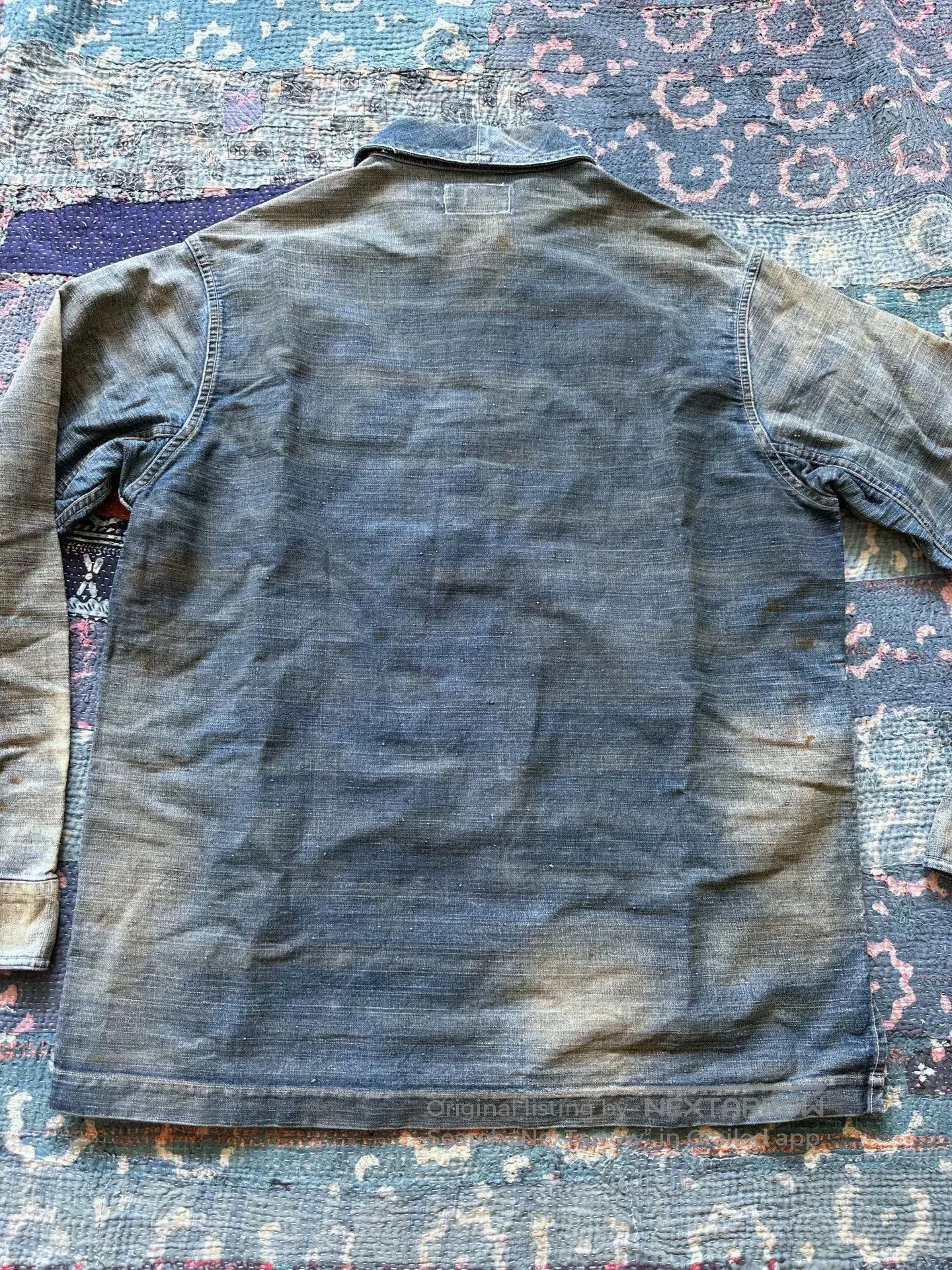 RRL Ralph Lauren vintage washed denim pullover shirt. Size US M / EU 48-50 / 2 - 2 Thumbnail