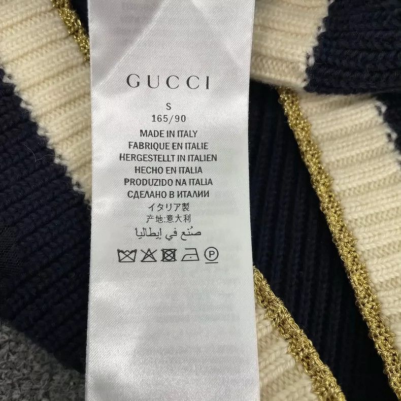 Gucci Gucci Gold thread pearl rhinestone heavy industry knitted c Size S / US 4 / IT 40 - 6 Thumbnail