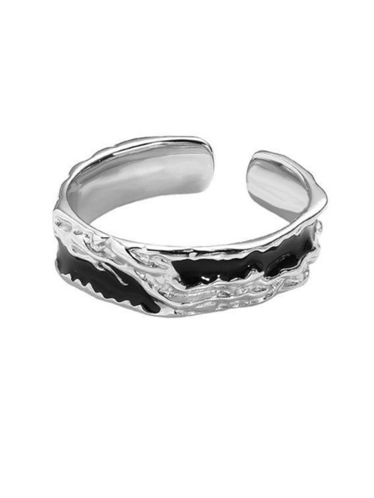Jewelry New Trend Jewelry Rings Open Size Chrome Ring (Size 7-13) Size ONE SIZE - 2 Thumbnail