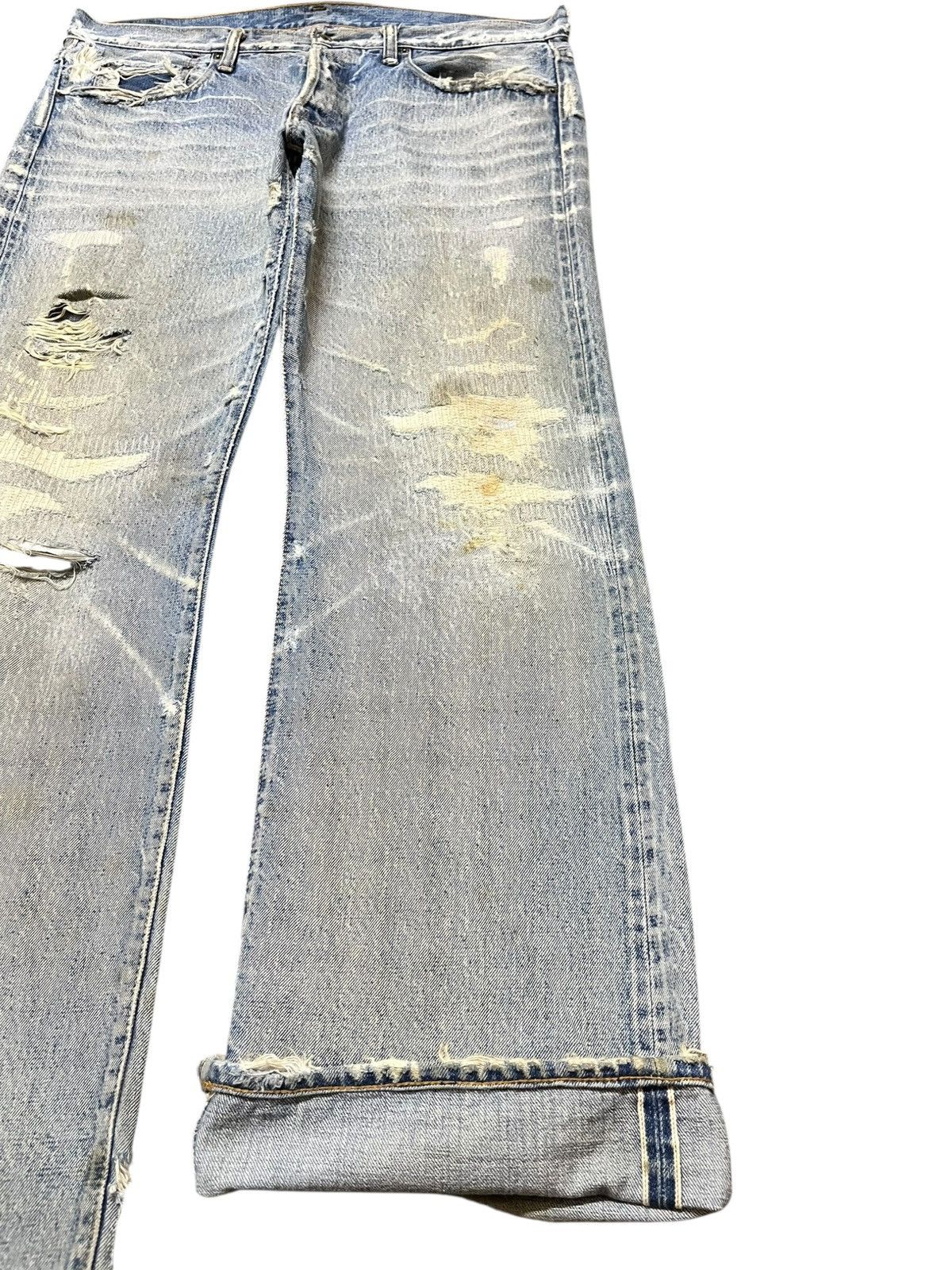 wjk Vintage wjk Selvedge Ripped Distressed Denim Size US 37 - 4 Thumbnail