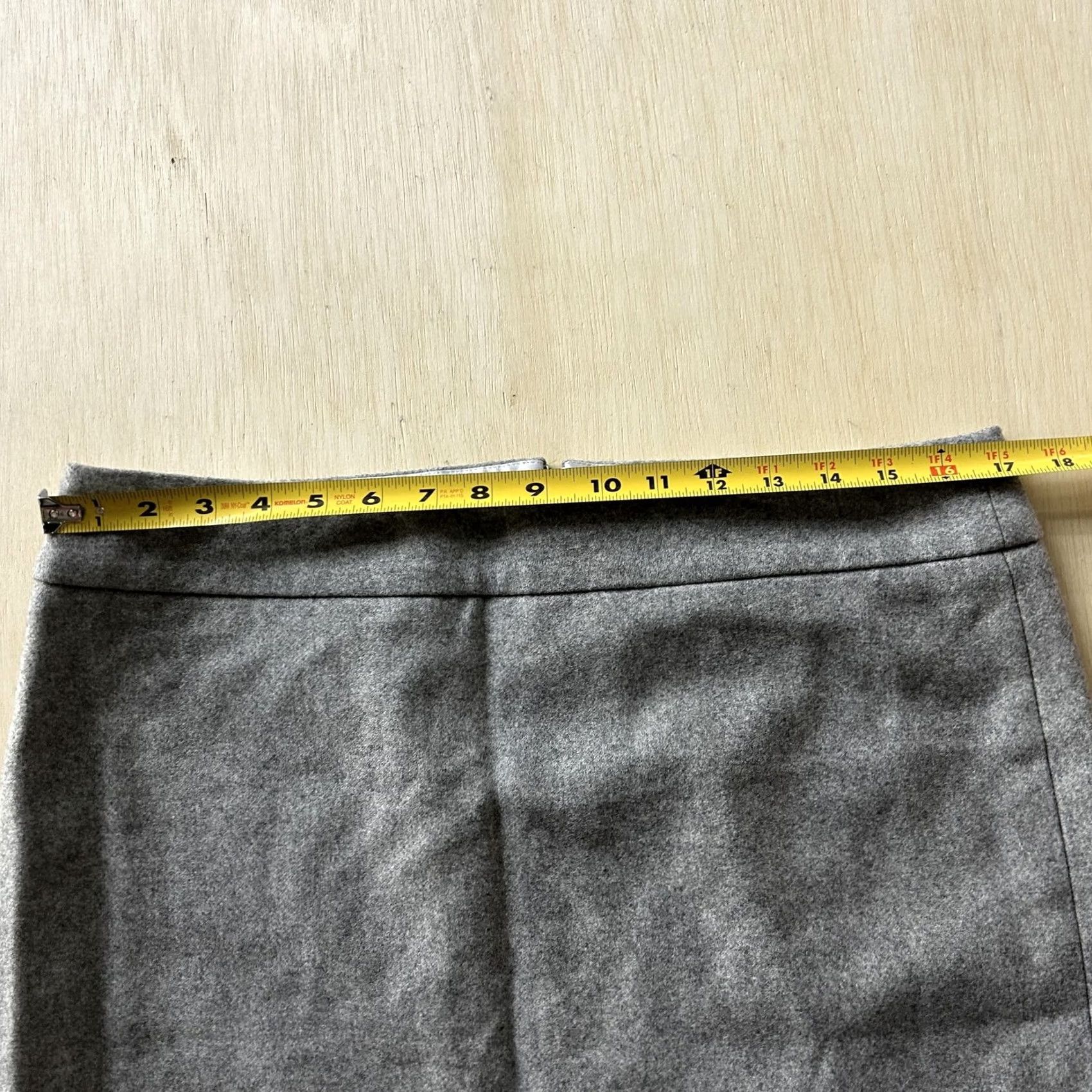 J.Crew J.Crew Skirt Womens 12 Gray Wool Pencil Knee Length Lined Workwear Office Career Size 34" / US 12 / IT 48 - 4 Thumbnail