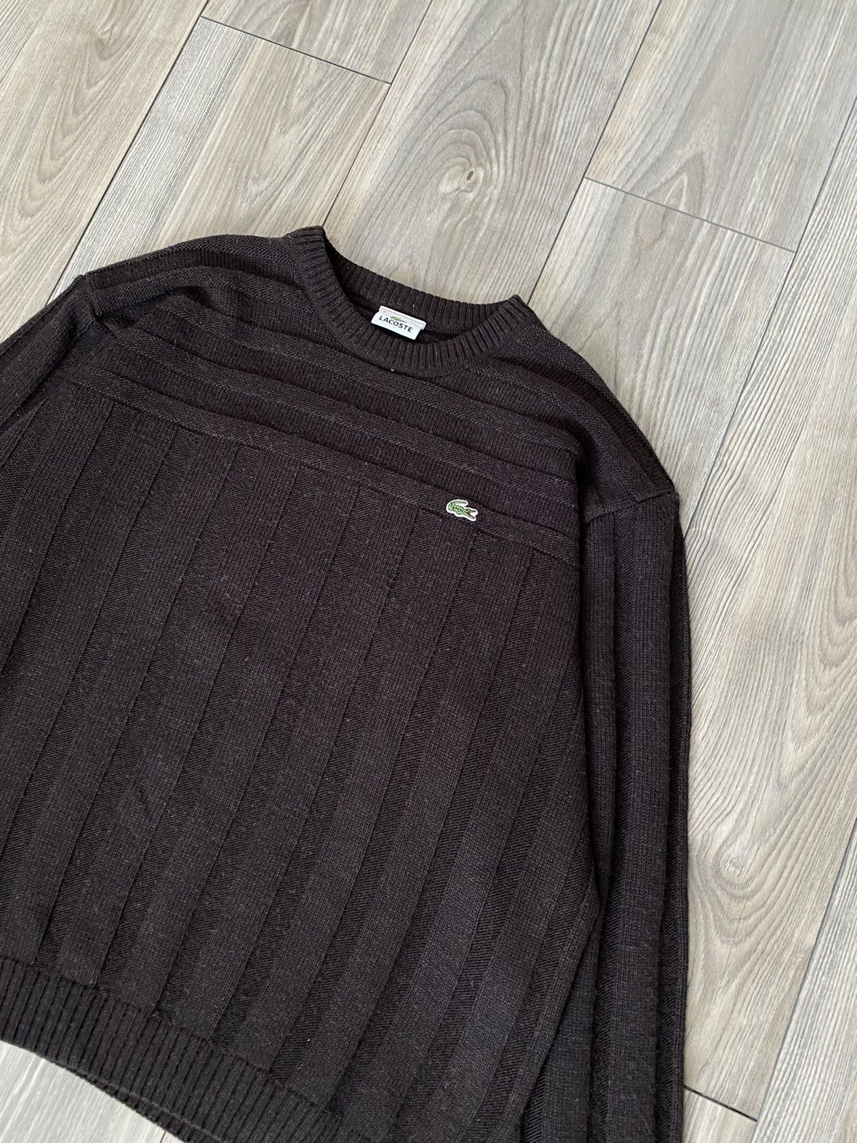 Lacoste Vintage Lacoste 90's Knit Brown Sweater Men's Size 8 Size US XXL / EU 58 / 5 - 3 Thumbnail