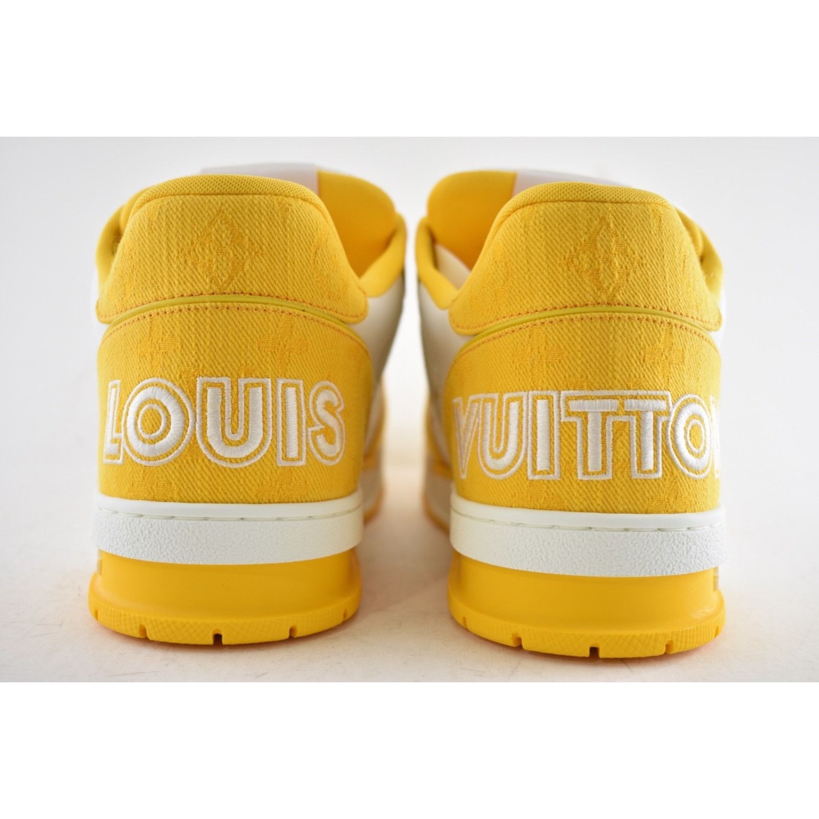 Louis Vuitton Louis Vuitton Denim Yellow Monogram White Low Top Size US 10 / EU 43 - 13 Thumbnail