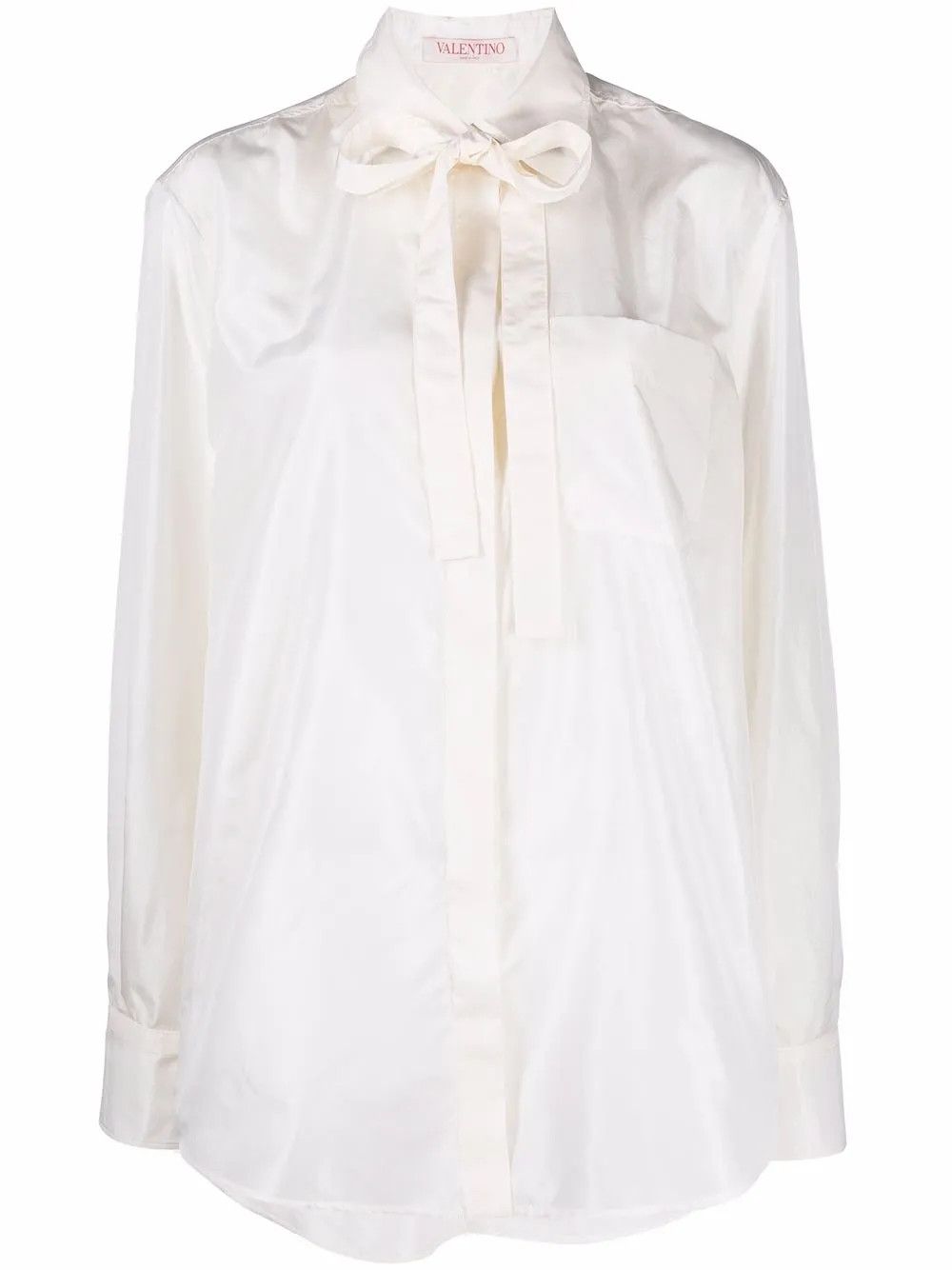 o1y0326 Solid Color Shirt in White
