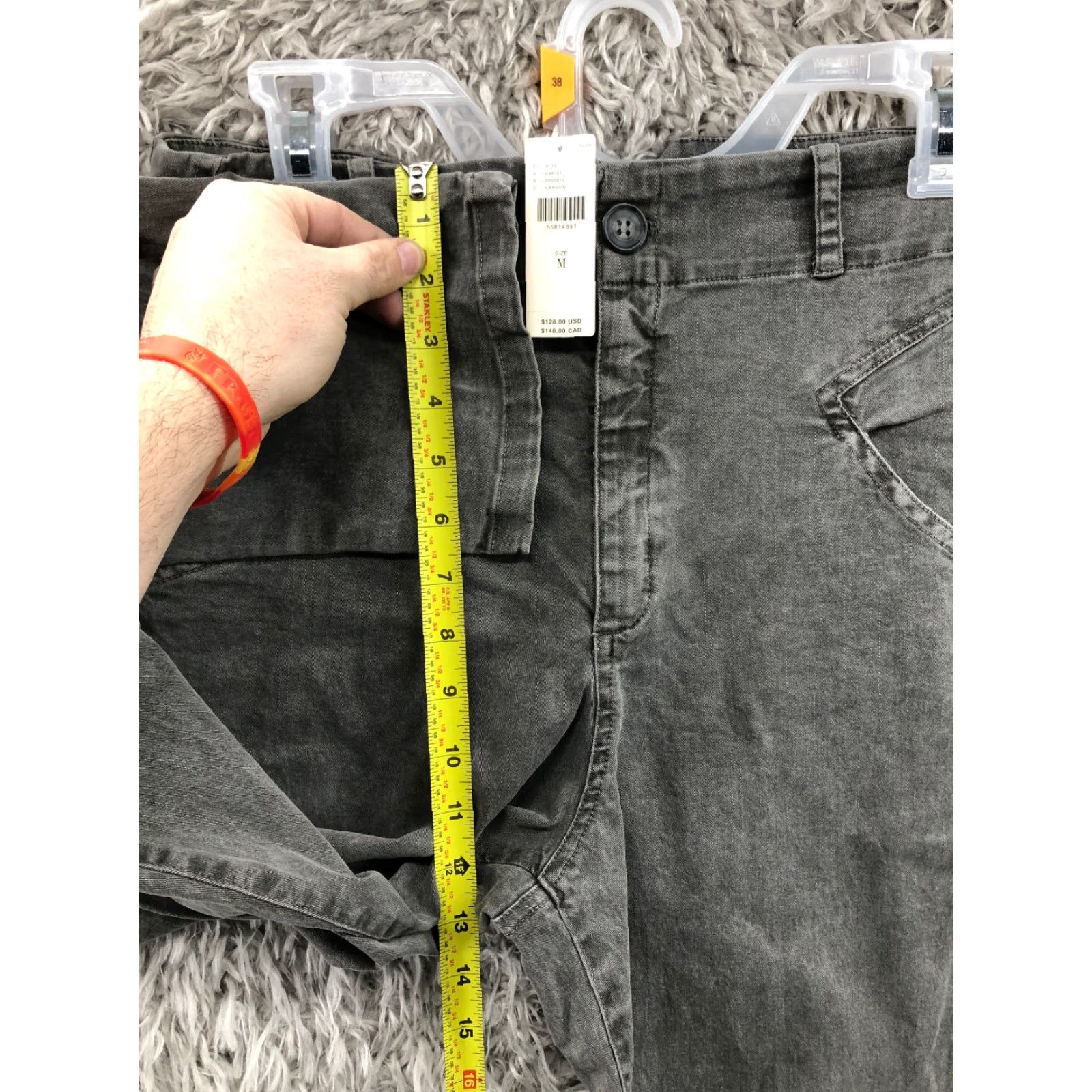 Anthropologie VINTAGE Anthropologie Jeans Women M High Rise Skinny Dark Gray Denim 5-Pocket Regular Cotton Baggy? Size 32" / US 10 / IT 46 - 4 Thumbnail
