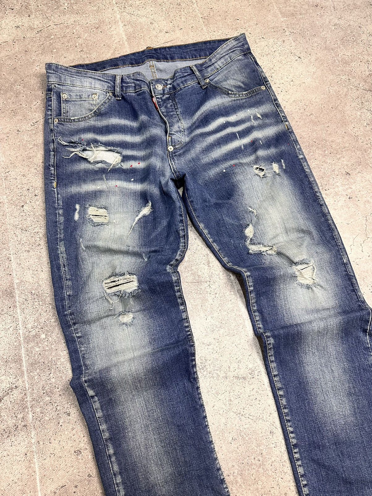 Dsquared2 Dsquared2 distressed denim pants baggy ripped y2k style Size US 38 / EU 54 - 2 Thumbnail