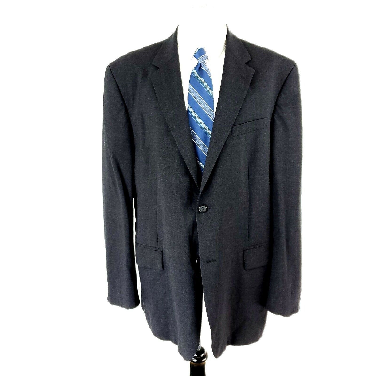 Nautica Nautica Wool 2 Button Blazer 46L Gray Suit Jacket Size 46L - 3 Thumbnail