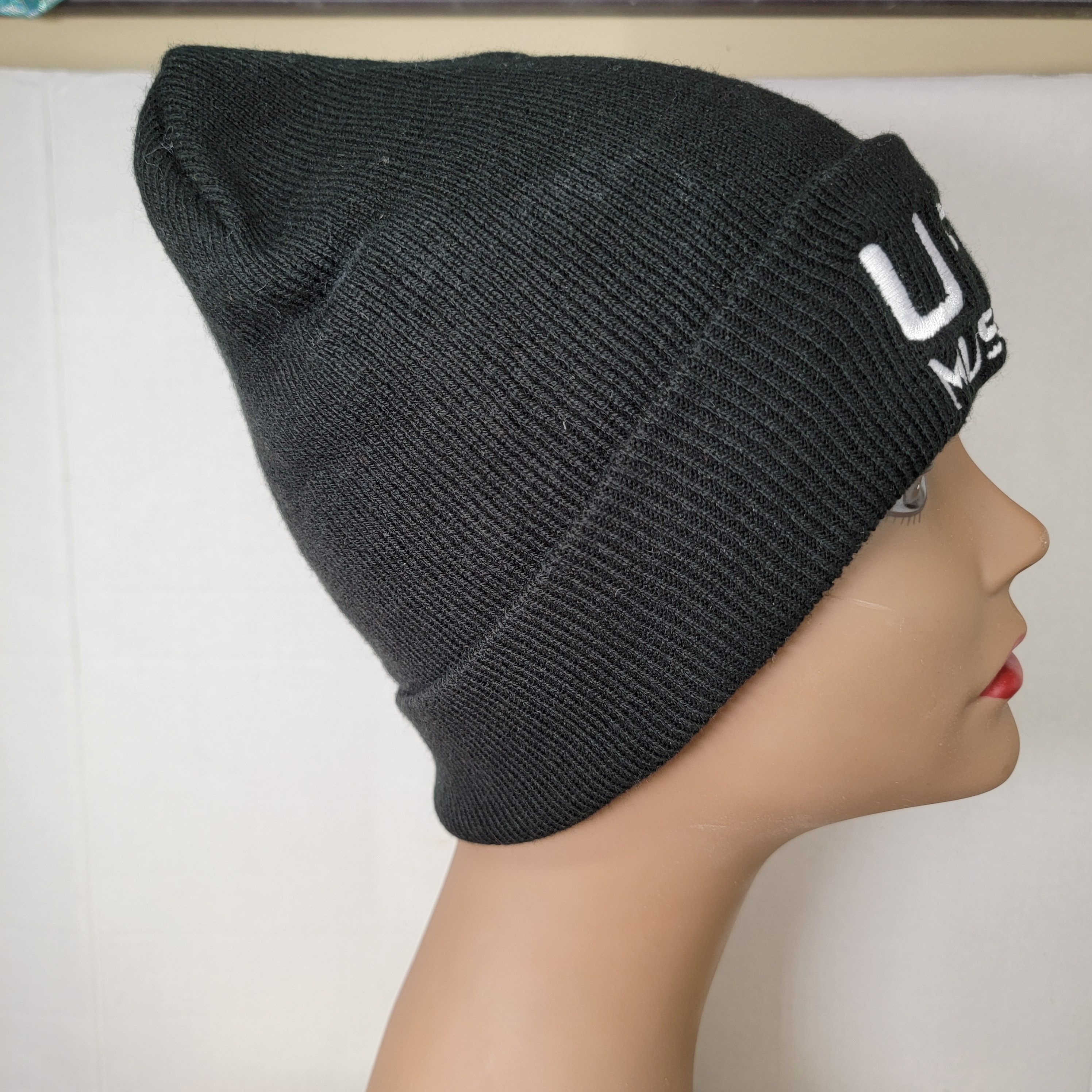 Other UFO Museum Unisex Black Knit Beanie, Embroidered Logo Size ONE SIZE - 3 Thumbnail