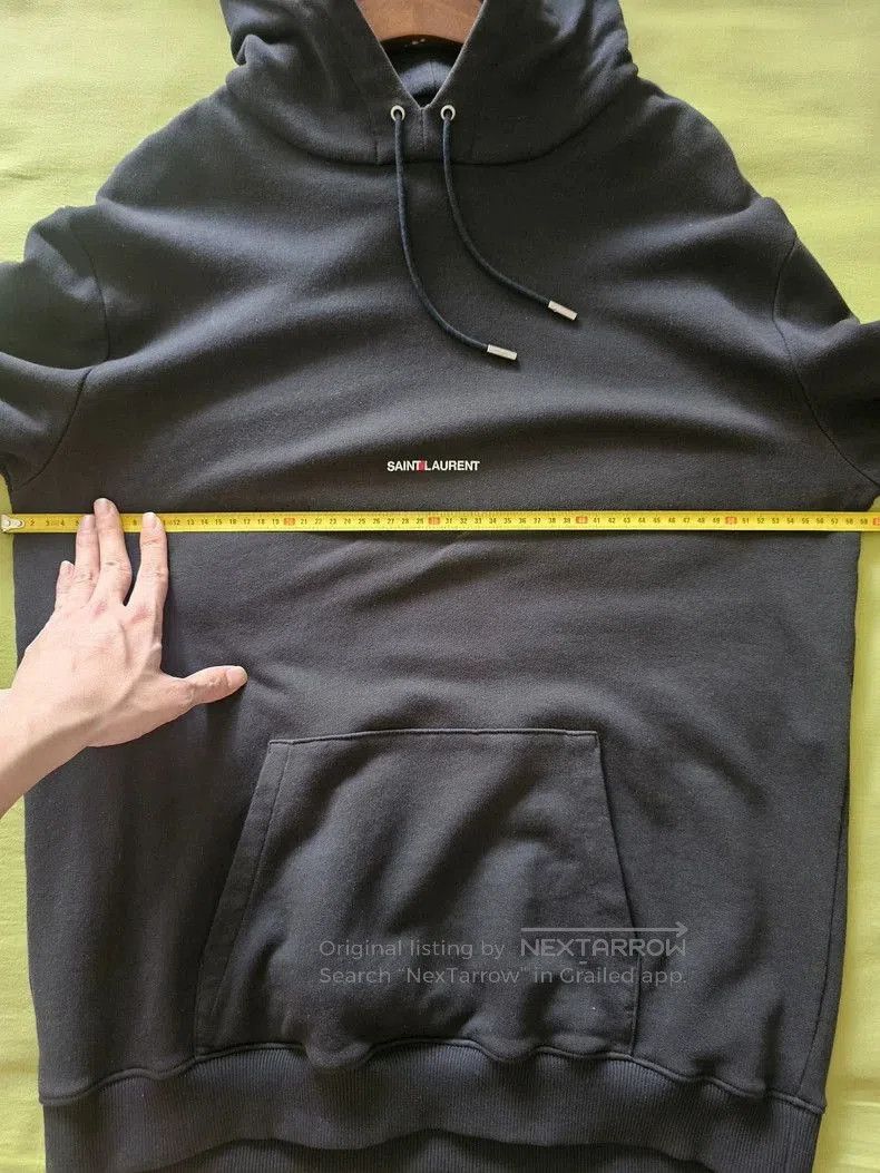 Saint Laurent Paris Saint Laurent Men's Black Hoodie. Size US XL / EU 56 / 4 - 6 Thumbnail