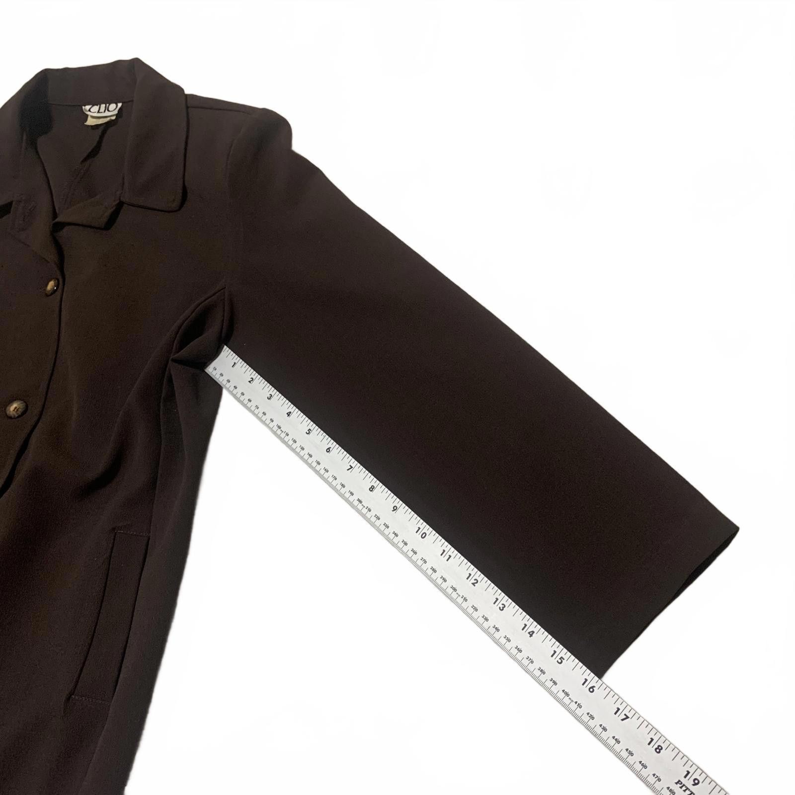 Levi's Vintage Clothing VTG CLIO Women's Size Medium Brown Button-Up Blazer Jacket Size M / US 6-8 / IT 42-44 - 9 Thumbnail