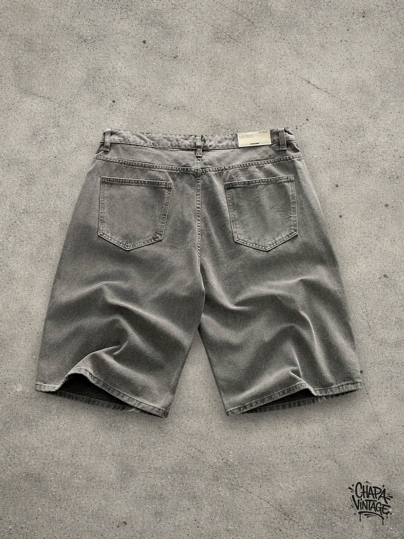 Vintage Washed gray shorts Size US 32 / EU 48 - 2 Thumbnail