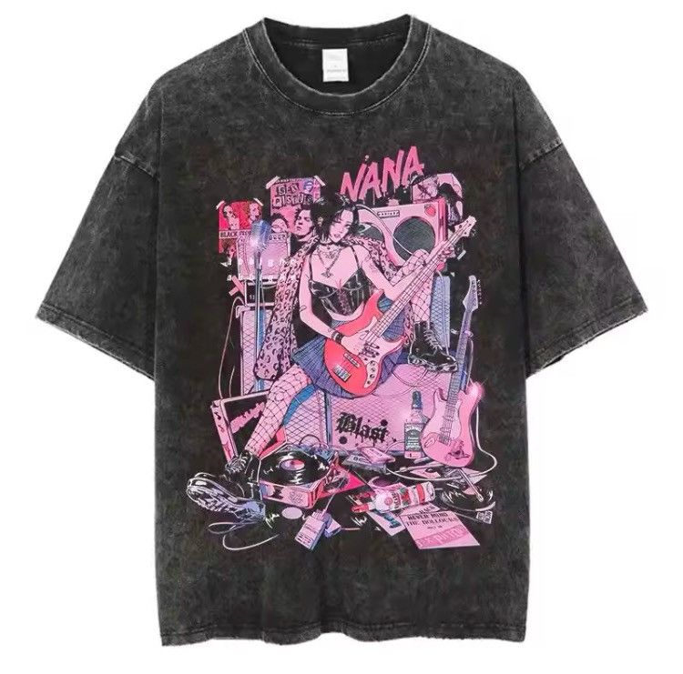 Japanese Brand Japanese Anime Rocker Band Nana Osaki T-shirt Graphic Tees Size US L / EU 52-54 / 3 - 6 Thumbnail