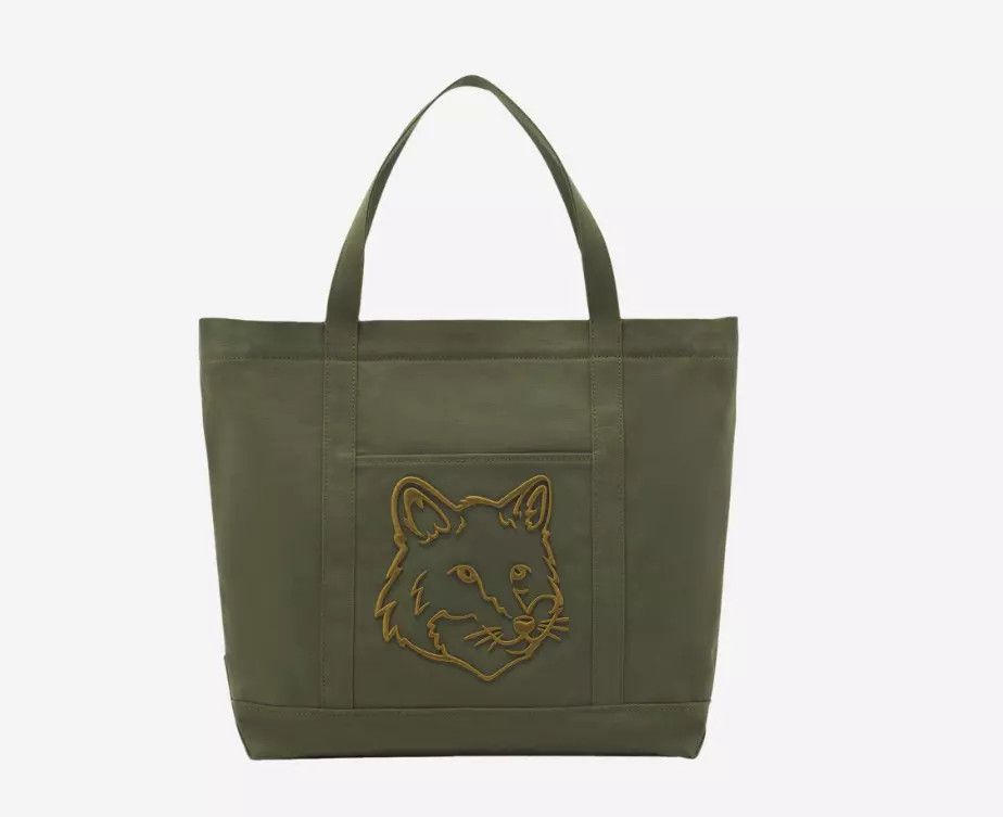 Maison Kitsune MAISON KITSUNÉ Paris FOX HEAD LARGE TOTE Size ONE SIZE - 8 Thumbnail
