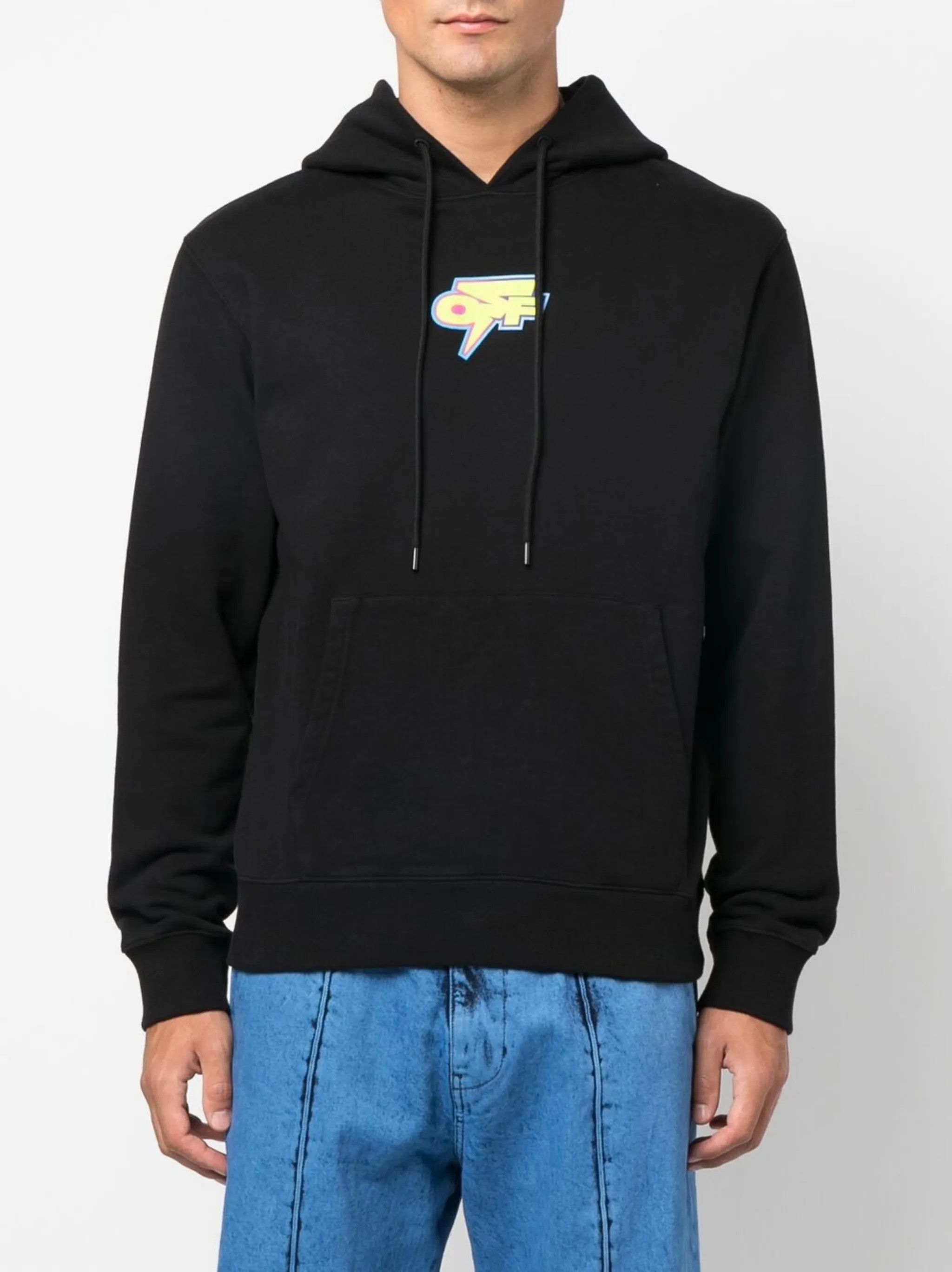 Off-White o1gr1nt0125 Degrade Thund Slim Hoodie in Black Size US XXS / EU 40 - 3 Thumbnail