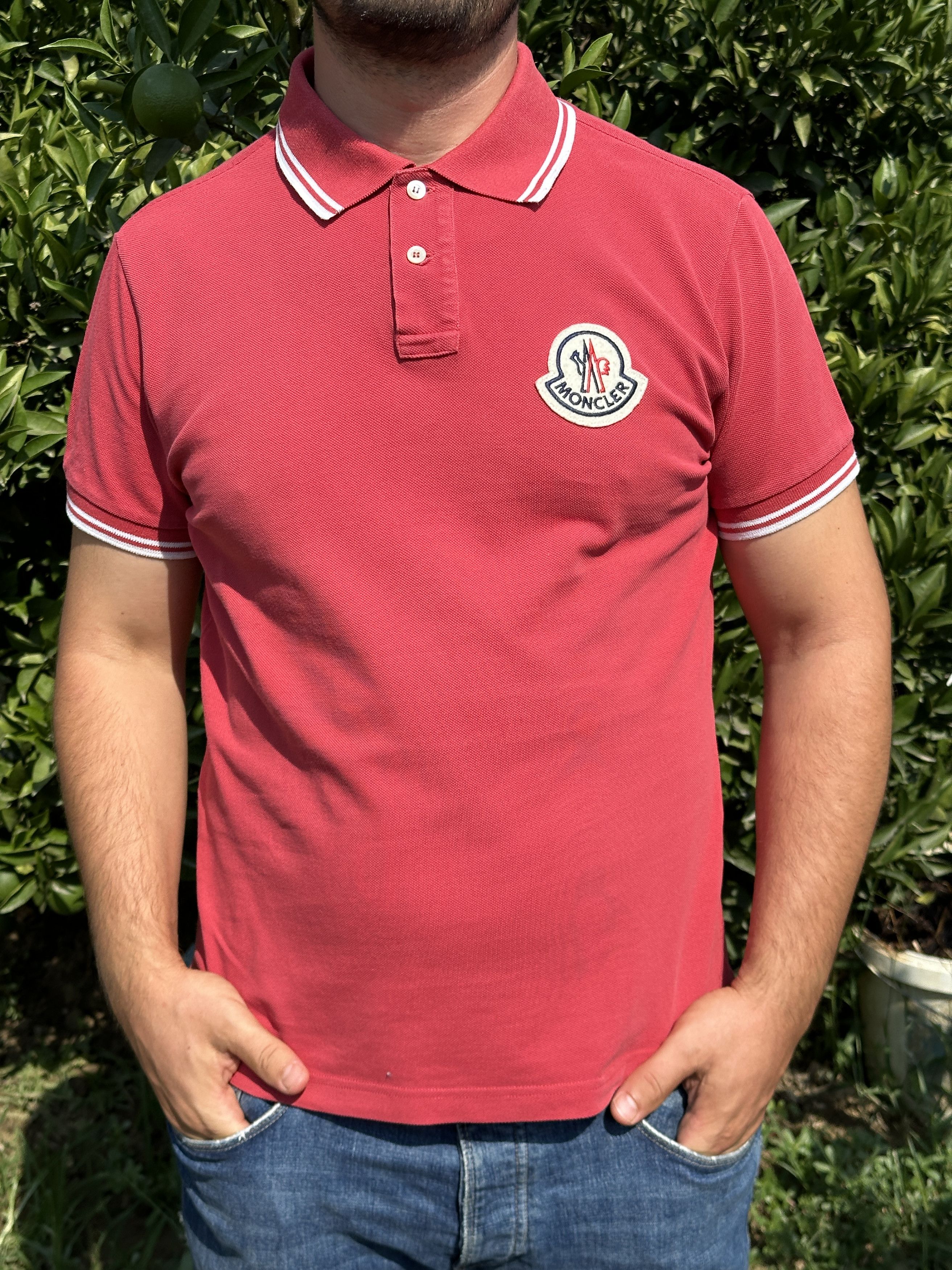Moncler Moncler Polo Blouse Casual Short Sleeve Tee SlimFit Size L Size US L / EU 52-54 / 3 - 1 Thumbnail