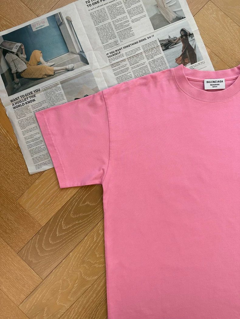 Balenciaga Balenciaga Vintage Plain Short Sleeve Drop Shoulder T-Shir Size US S / EU 44-46 / 1 - 6 Thumbnail