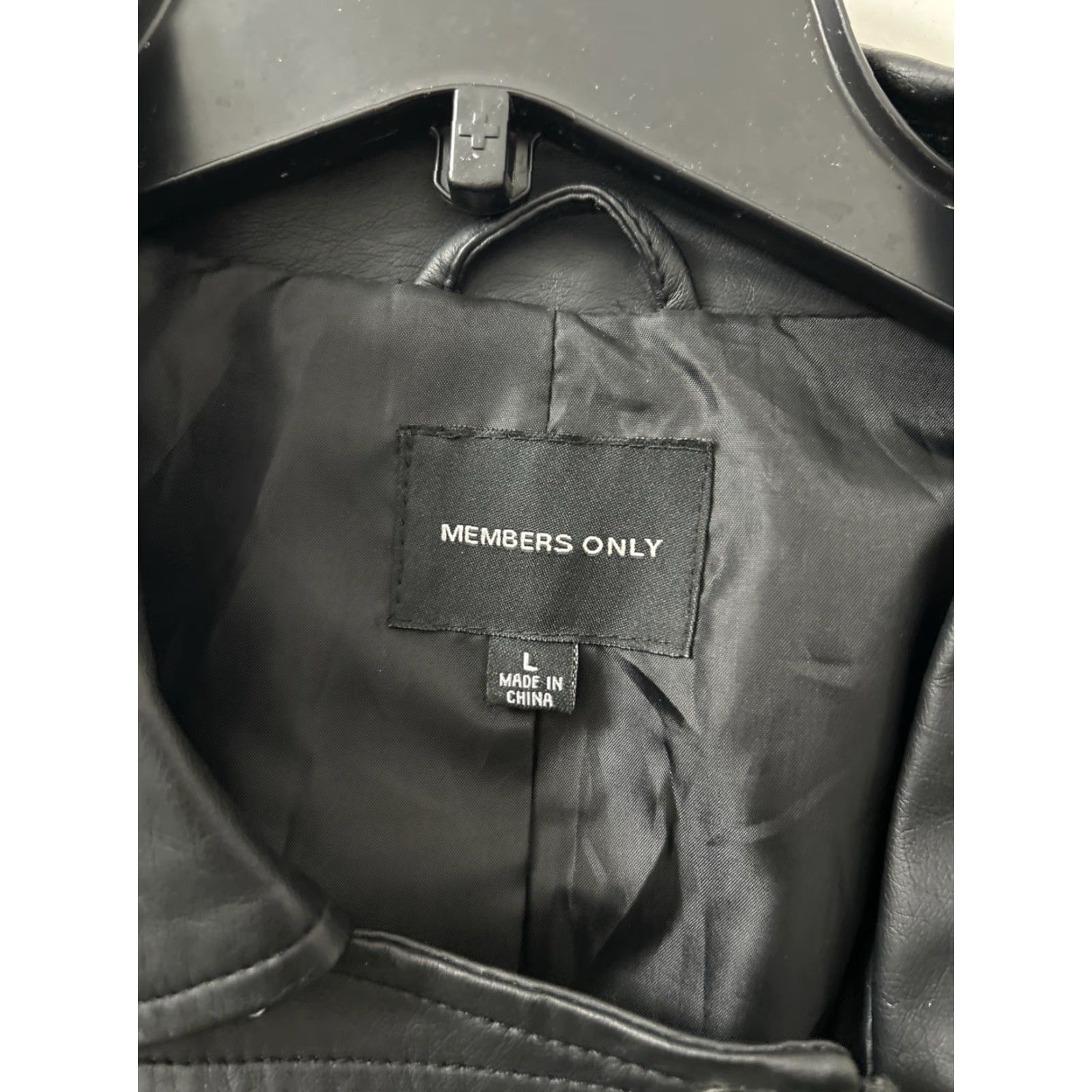 Members Only Members Only Leather Jacket Womens L Black Studded Lace Up Moto Jacket Size L / US 10 / IT 46 - 5 Thumbnail