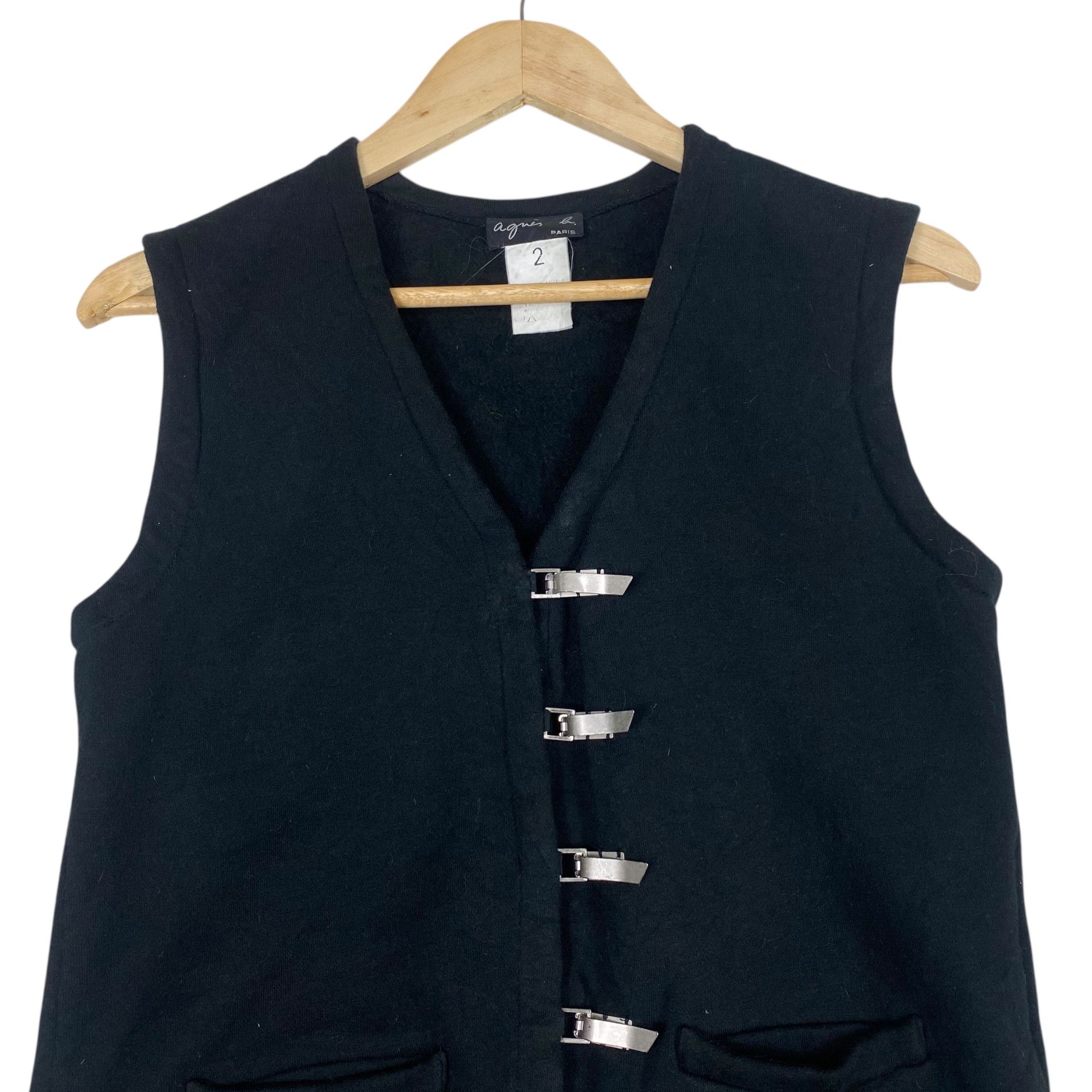 agnes b. 💥 AGNES B. PARIS VEST SILVER HOOK (RARE) Size S / US 4 / IT 40 - 5 Thumbnail