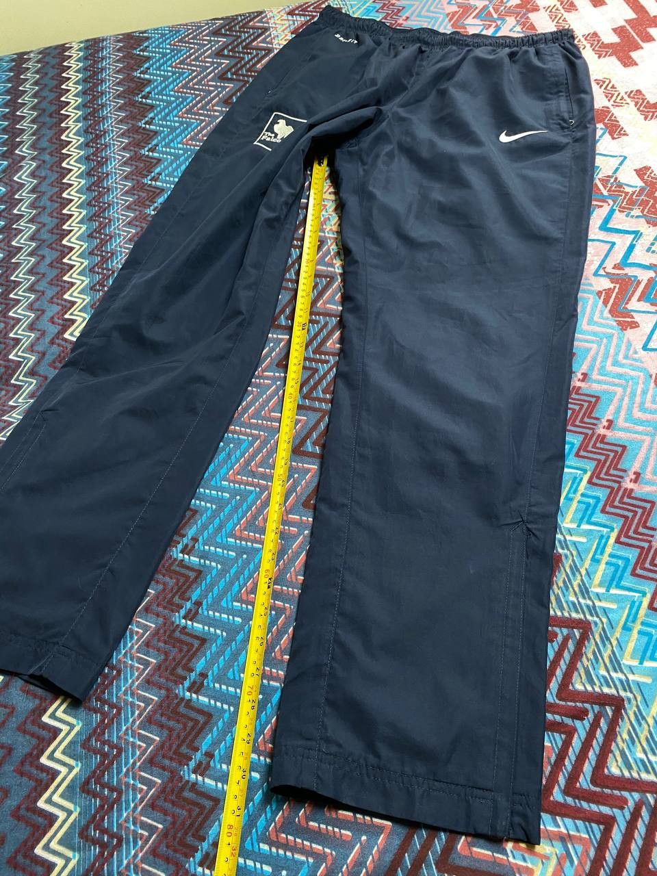 Nike × Vintage 90’s NIKE RARE SWOOSH Y2K RETRO ZIP LOGO TRACK NYLON PANTS Size US 34 / EU 50 - 18 Thumbnail