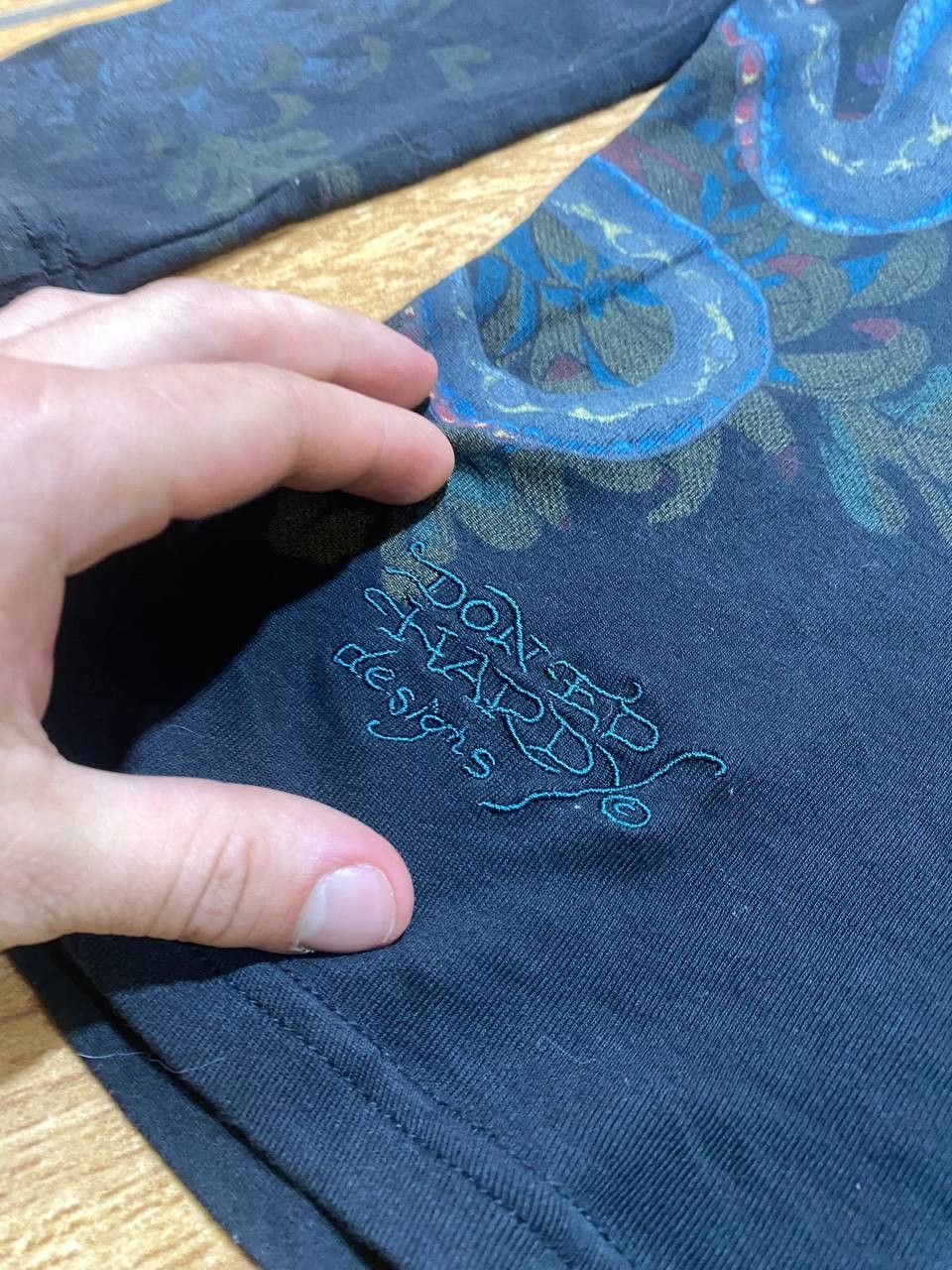 Ed Hardy Ed Hardy UO Exclusive Blue Dragon print long sleeve Size US S / EU 44-46 / 1 - 5 Thumbnail