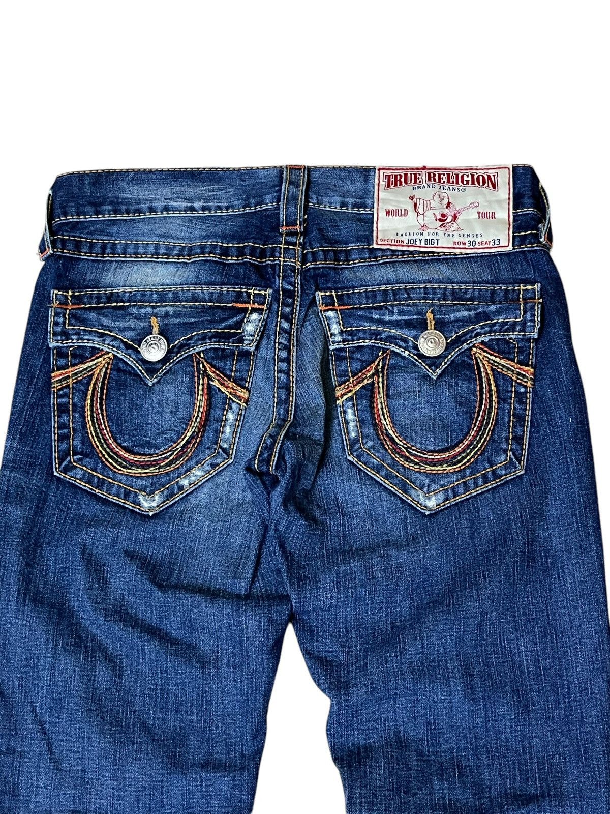 True Religion 🔥FLARE🔥TRUE RELIGION JOEY BIG T FLARED JEANS Size US 34 / EU 50 - 8 Thumbnail