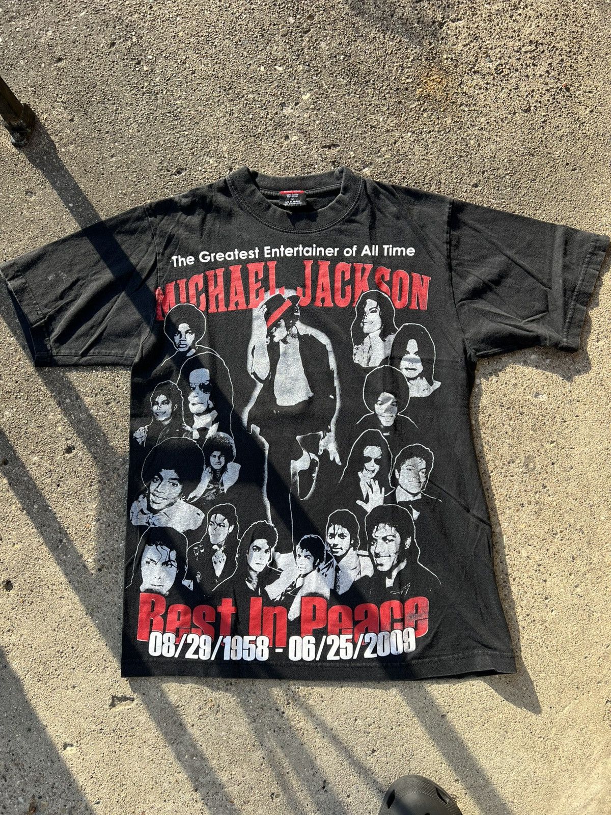 Band Tees × Vintage Vintage 2009 RIP Michael Jackson Shirt M Griffin Activewear Size US M / EU 48-50 / 2 - 1 Thumbnail