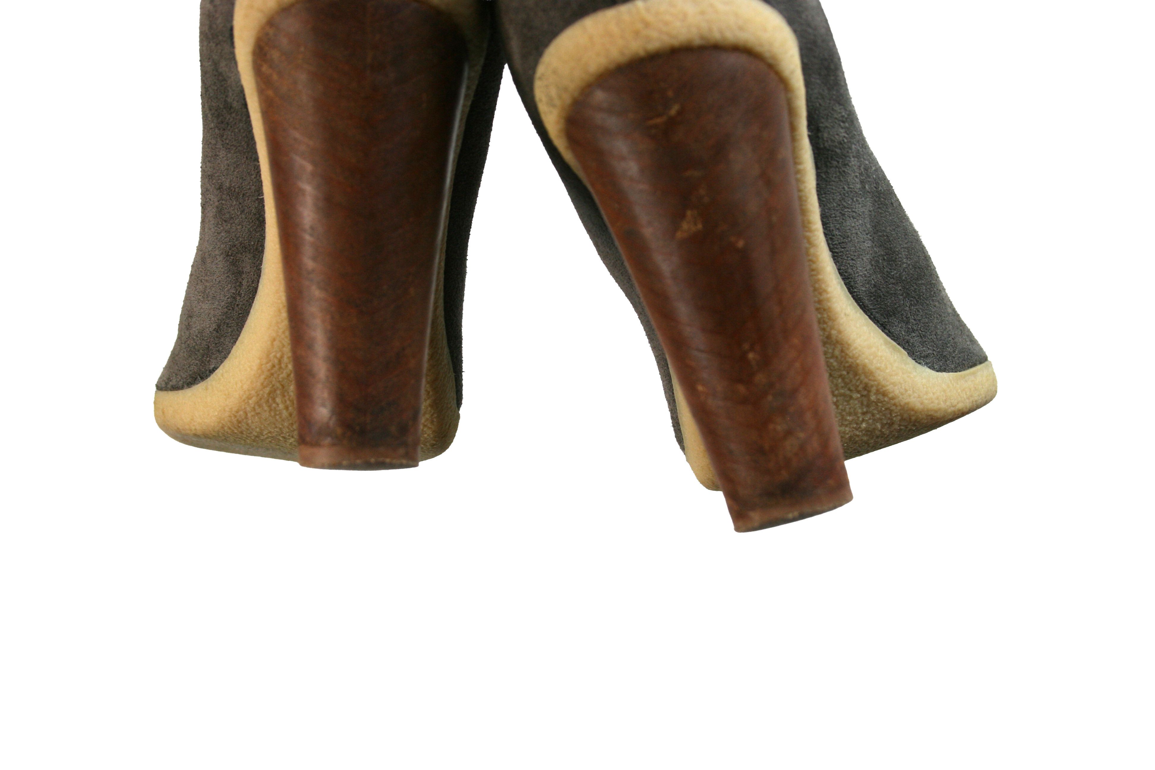 Jil Sander 2008 Raf Simons Era Knee High Suede Boots Vintage Size US 8 / IT 38 - 14 Thumbnail
