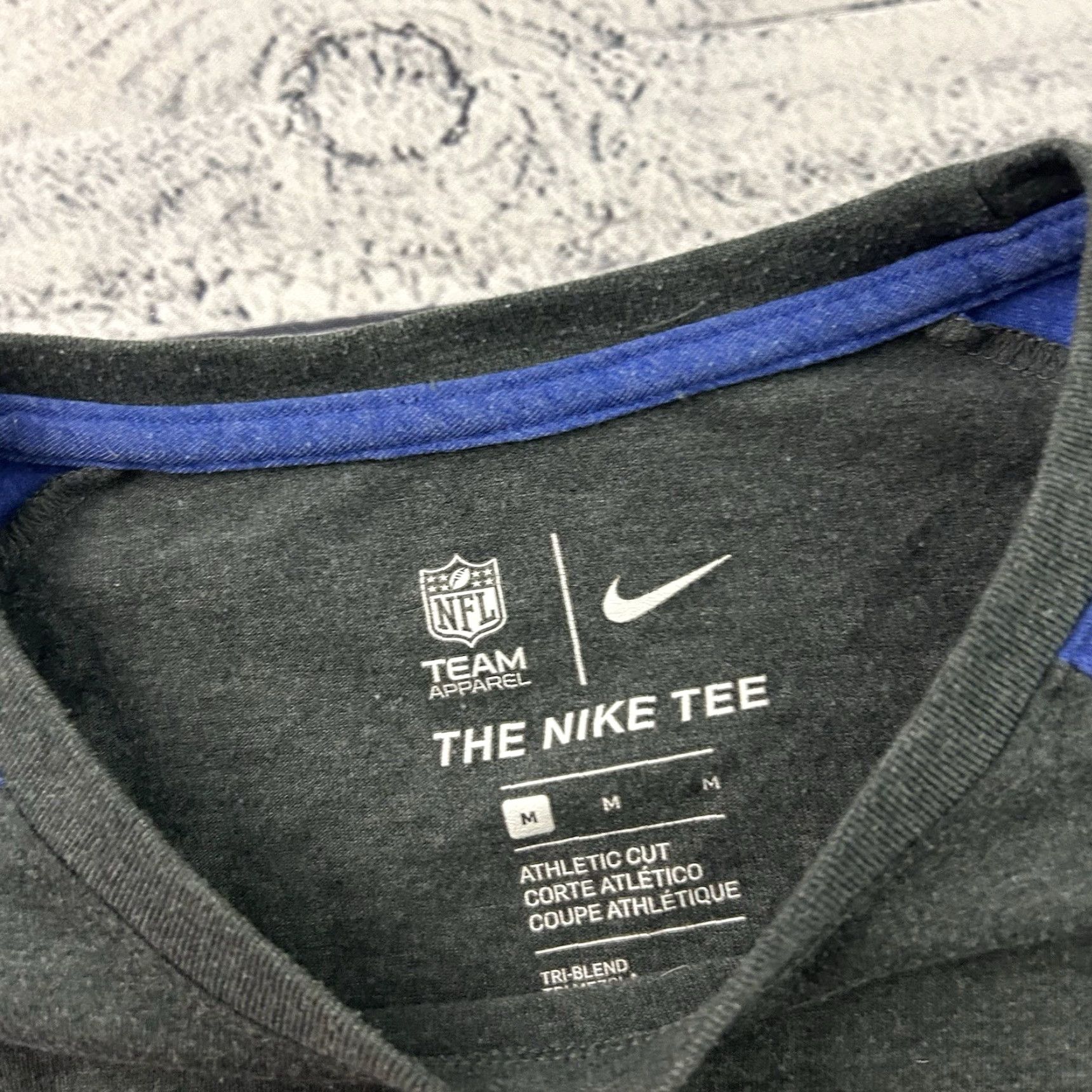 Nike Nike Athletic T-Shirt Denver Broncos 3/4 Sleeve Women’s Medium Gray Blue Shirt Womens Nike T-Shirt Broncos 90s? Size M / US 6-8 / IT 42-44 - 2 Thumbnail