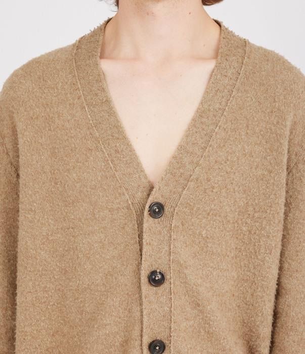 Maison Margiela o1bcso1str0526 Wool & Cotton Piling Cardigan in Beige Size US L / EU 52-54 / 3 - 7 Thumbnail