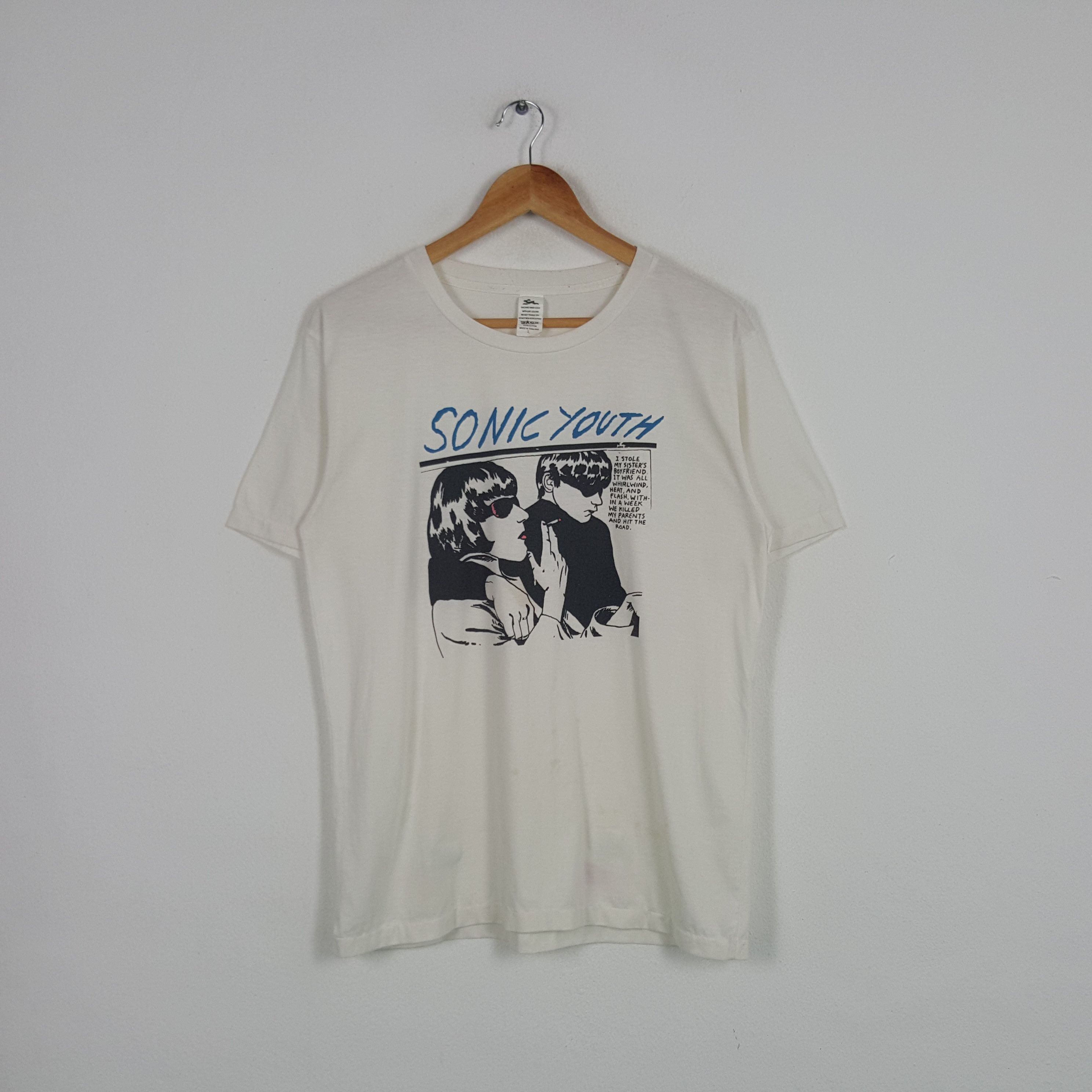 Vintage Sonic Youth American Rock Band Tshirt