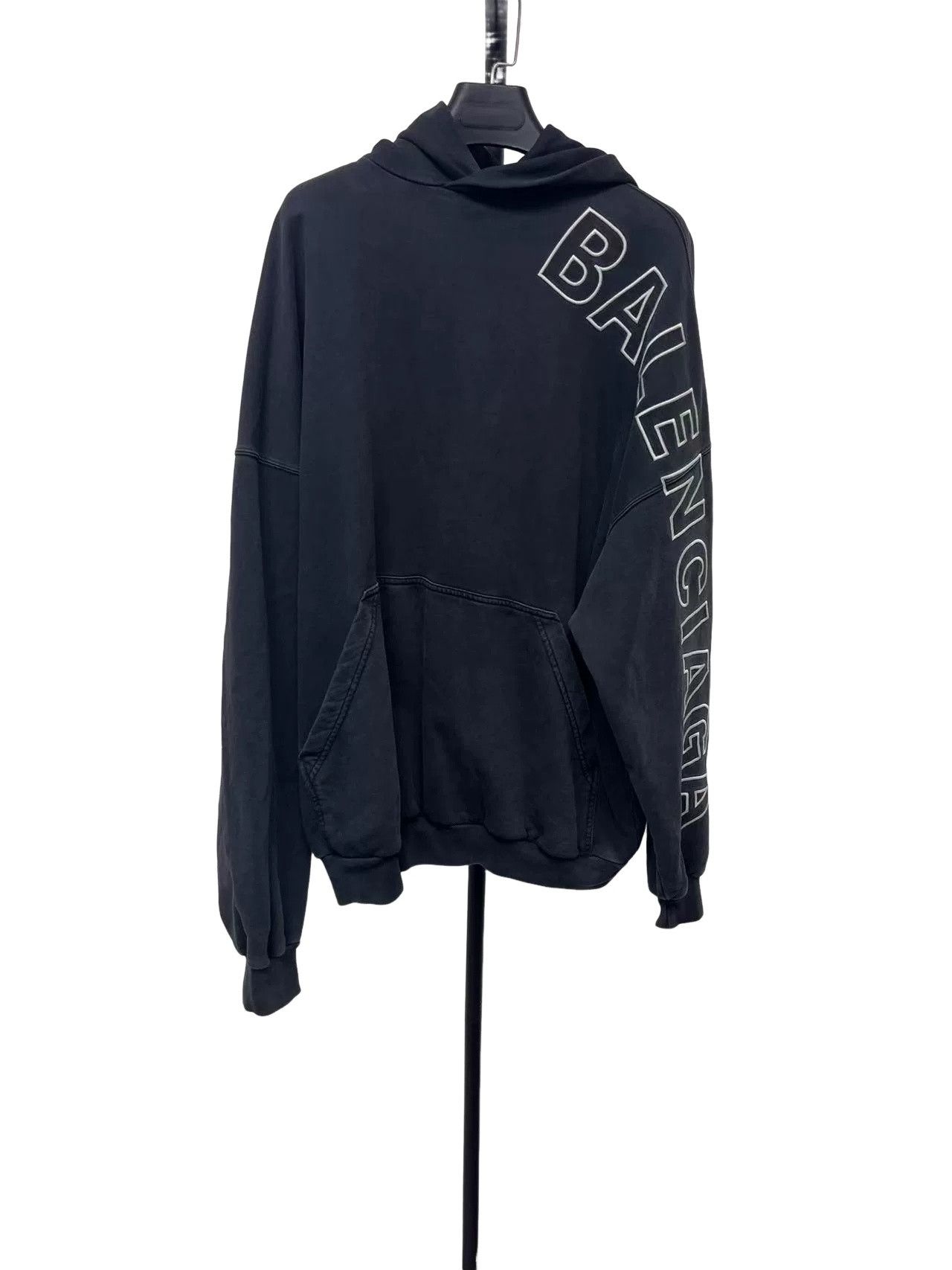 Balenciaga Balenciaga Logo Print Hoodie Size 2 Size US M / EU 48-50 / 2 - 1 Thumbnail