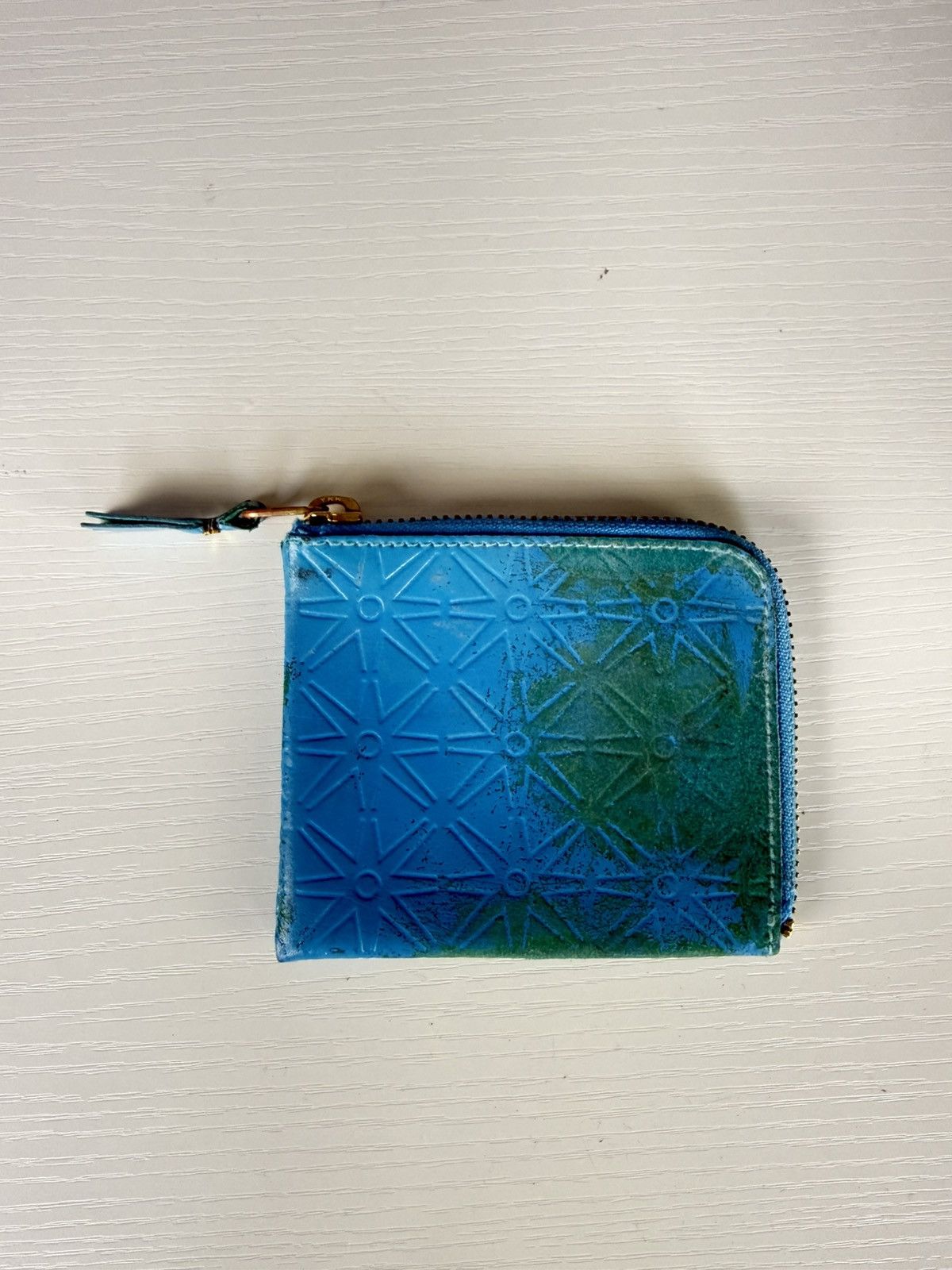 Comme des Garcons Comme Des Garcons Blue Leather Rectangle Lightweight Classic Size ONE SIZE - 1 Thumbnail