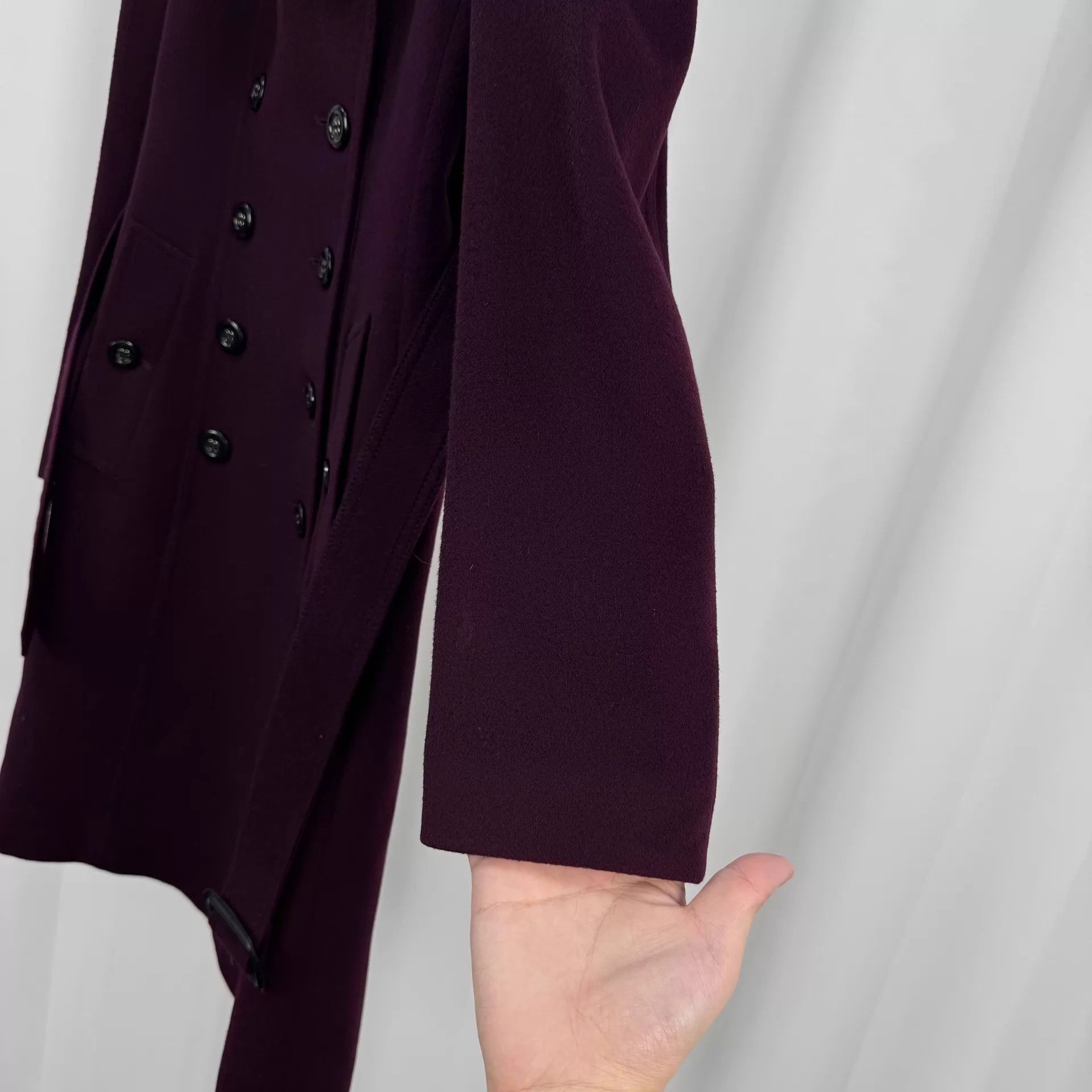 Burberry Burberry double-breasted check lining wool coat UK4 99 new Size XS / US 0-2 / IT 36-38 - 4 Thumbnail
