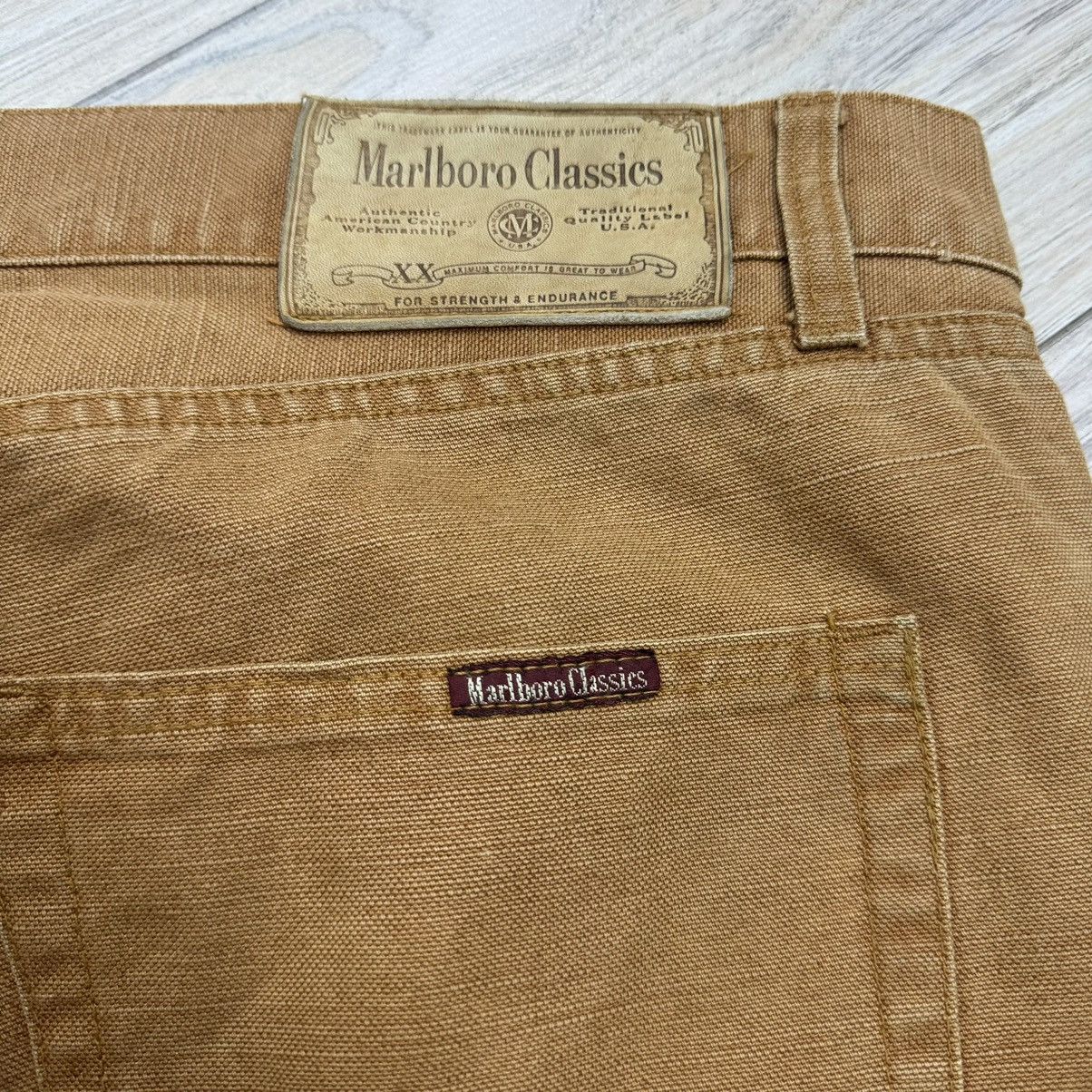 Marlboro Vintage 90s Marlboro Classics British Khaki Baggy Pants Size US 40 / EU 56 - 21 Thumbnail