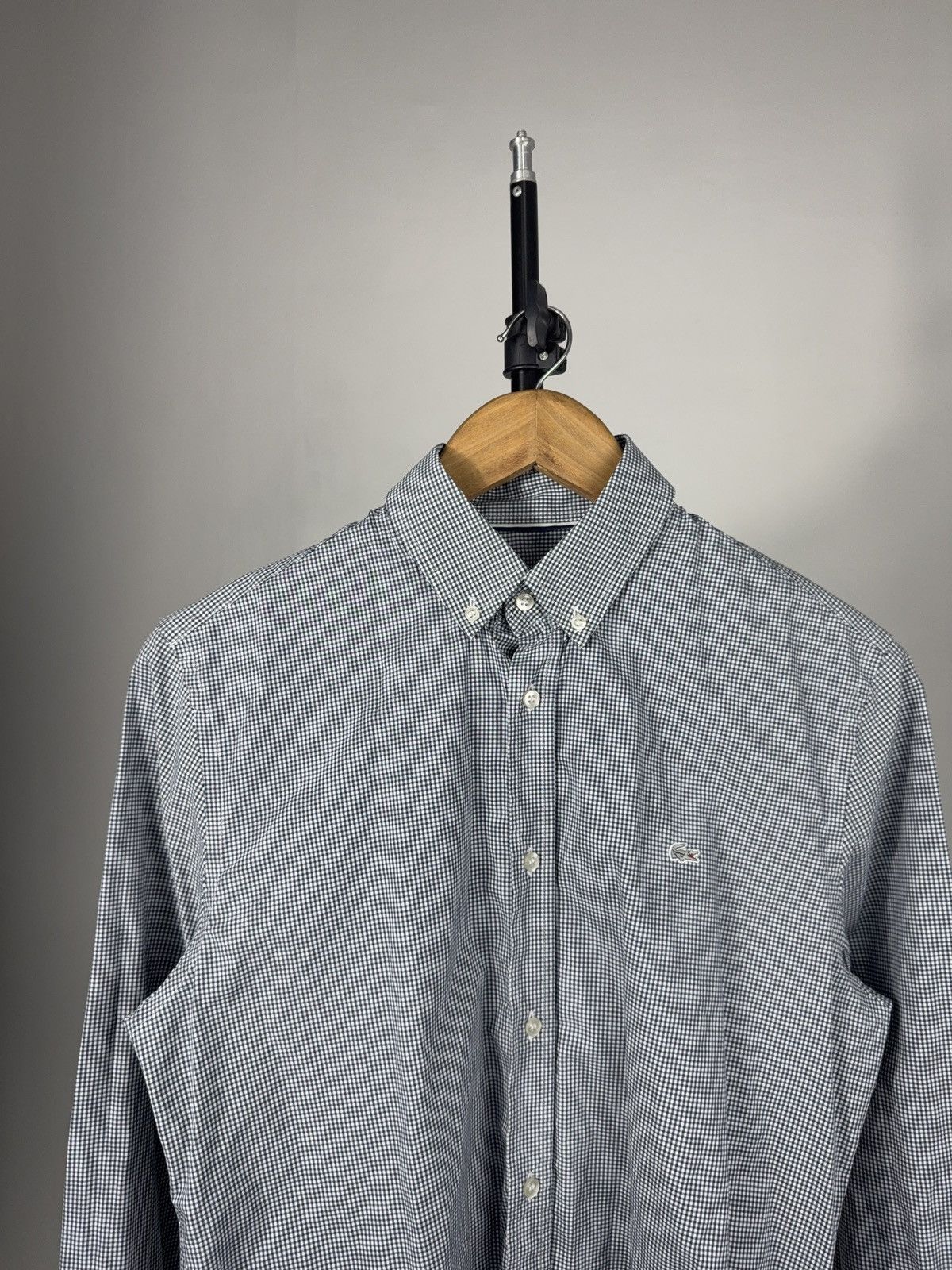 Lacoste Luxury 00s Lacoste Gingham Check Button Down Shirt Mens S Size US S / EU 44-46 / 1 - 2 Thumbnail
