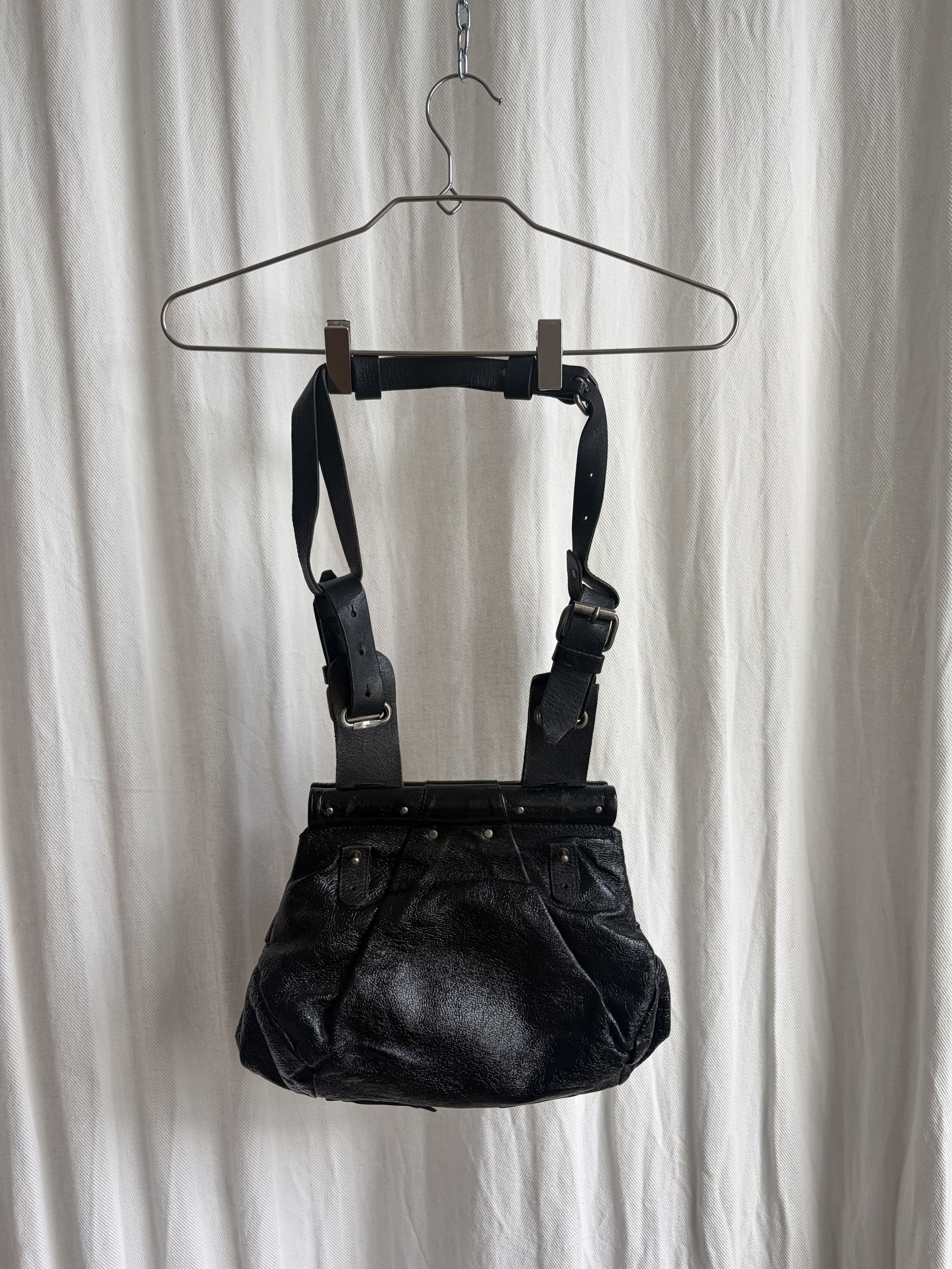 Dries Van Noten 90s Glossed Leather Crossbody Size ONE SIZE - 6 Thumbnail