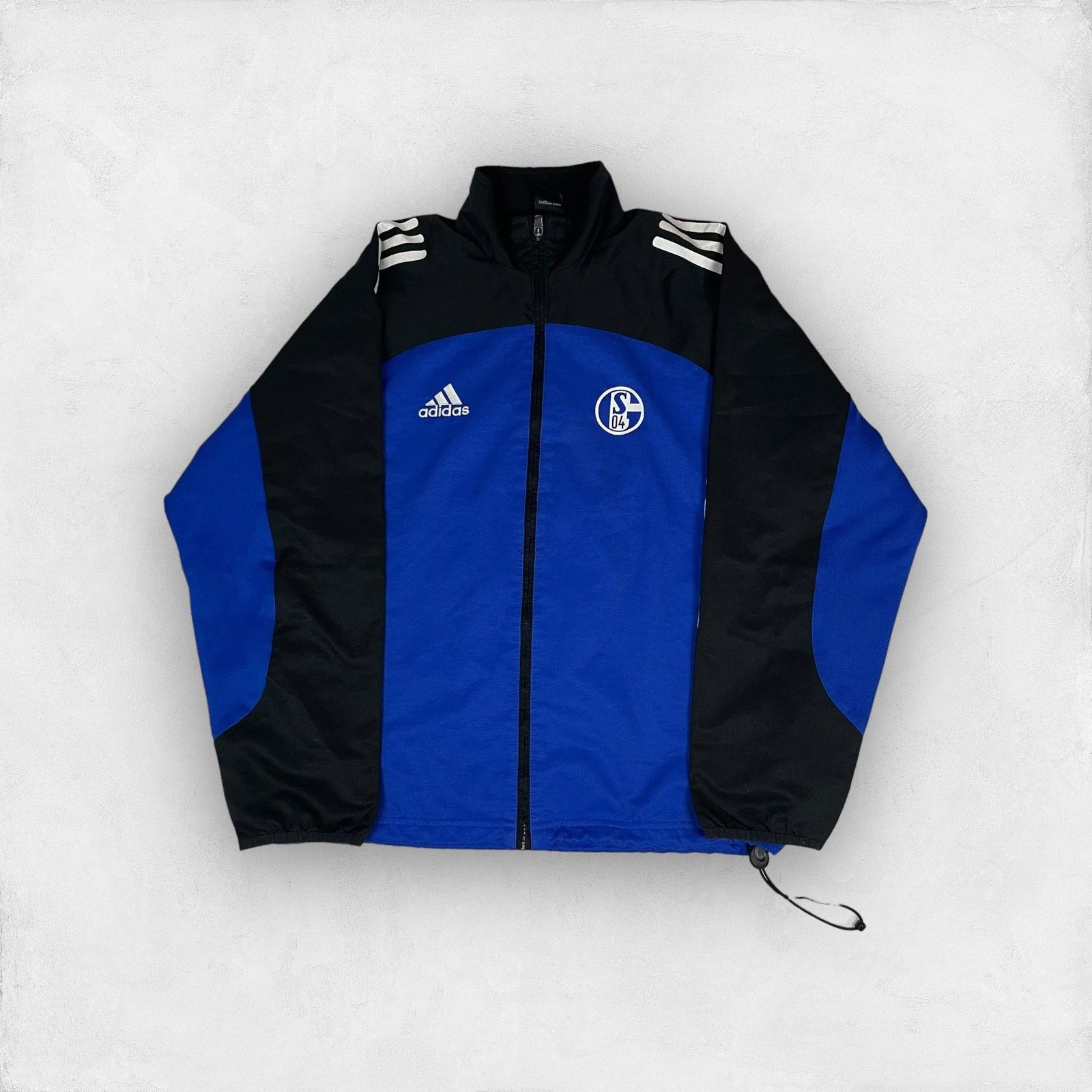 Adidas Adidas Blue Black FC Schalke 04 Football Jacket Size US S / EU 44-46 / 1 - 1 Thumbnail