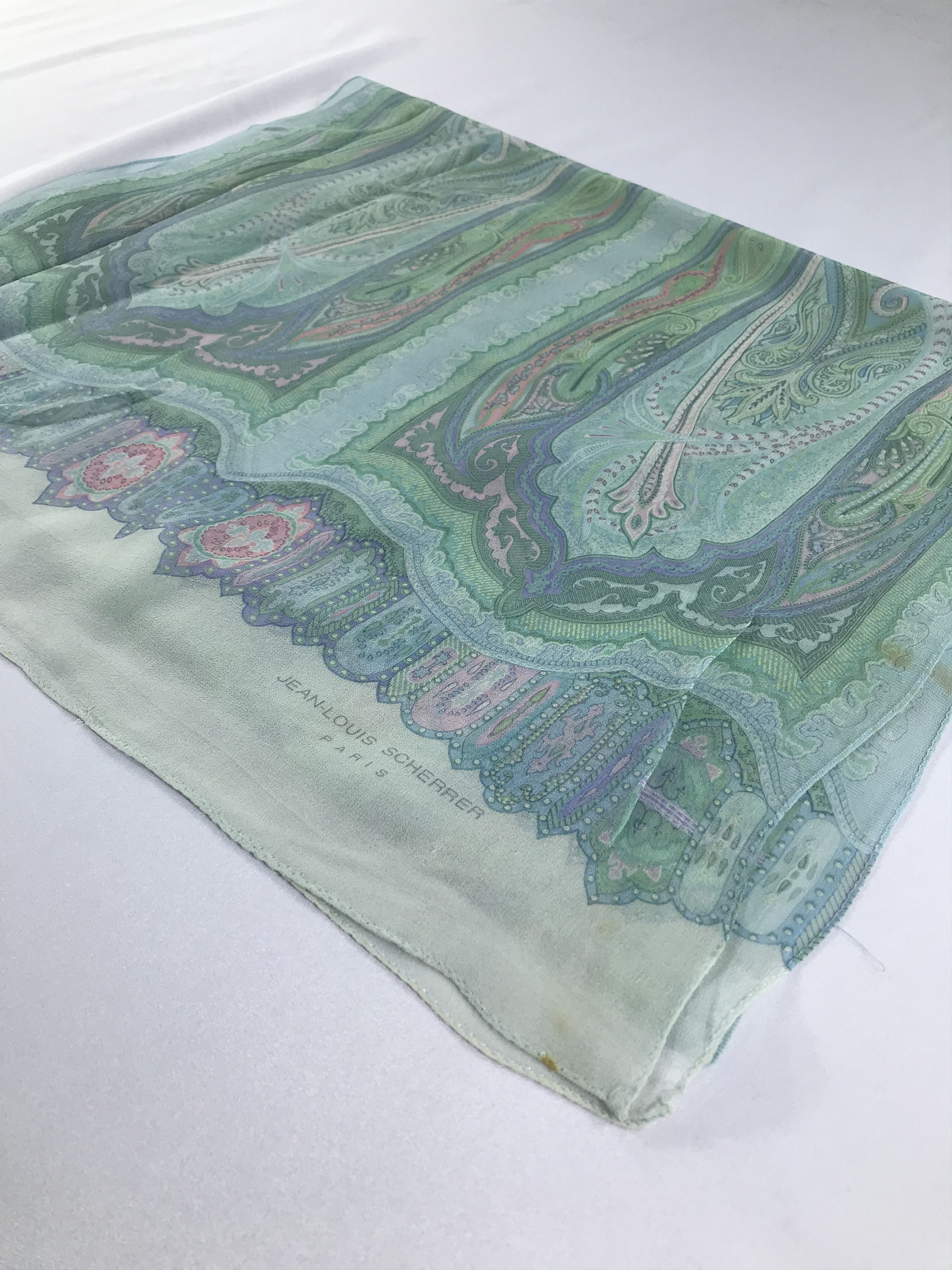 Jean-Louis Scherrer Vintage Jean Louis Scherrer Silk Scarf Size ONE SIZE - 4 Thumbnail