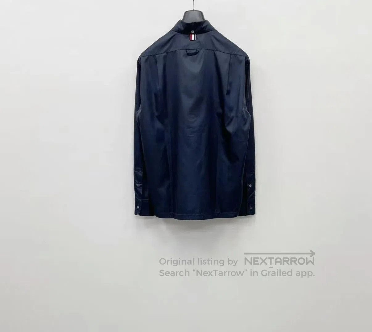 Thom Browne Black Long Sleeve Button-Up Shirt Size L. Size US L / EU 52-54 / 3 - 6 Thumbnail