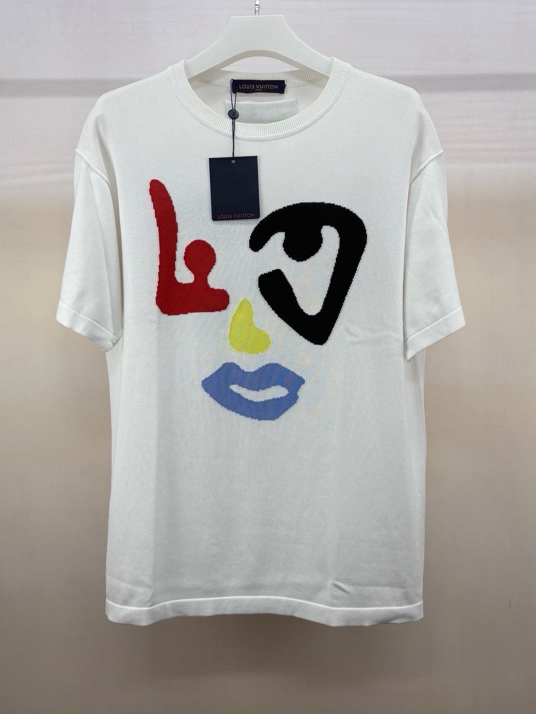 Louis Vuitton Louis Vuitton Geometric Graphic Knit T-Shirt Size S Size US S / EU 44-46 / 1 - 1 Thumbnail