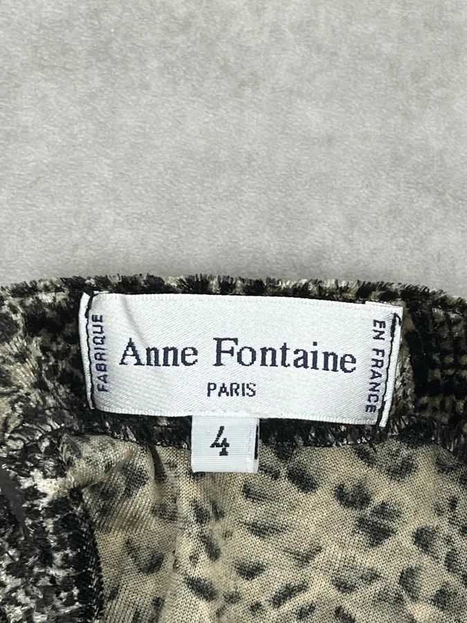 Vintage 2000s Anne Fontaine Grey Snakeskin Effect Longsleeves Size US XS / EU 42 / 0 - 10 Thumbnail