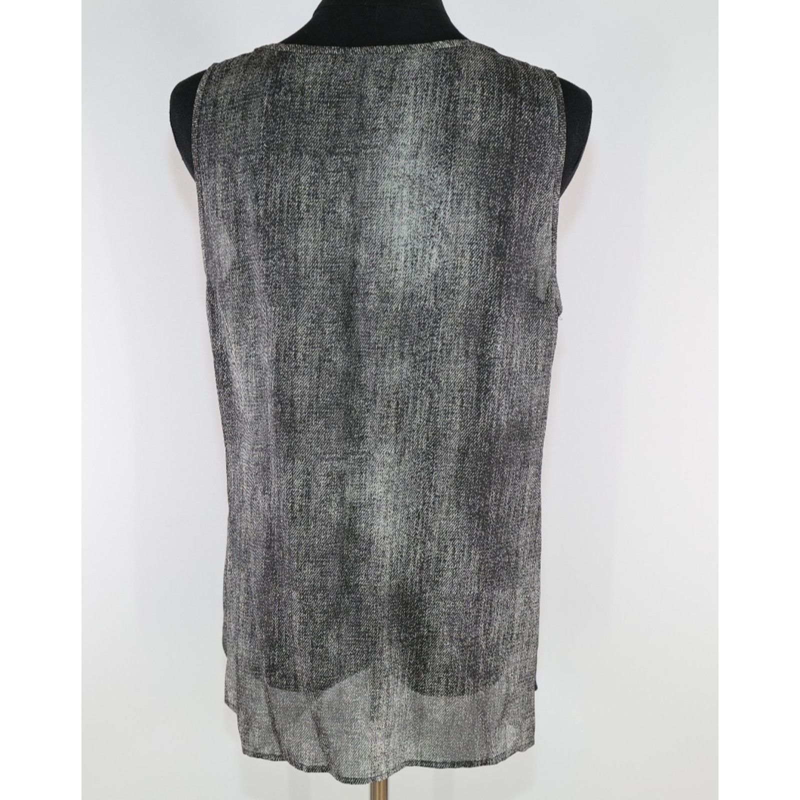 Eileen Fisher NWoT EILEEN FISHER 100% Silk Hazy Printed Tank Top Sz M $258 Size M / US 6-8 / IT 42-44 - 5 Thumbnail