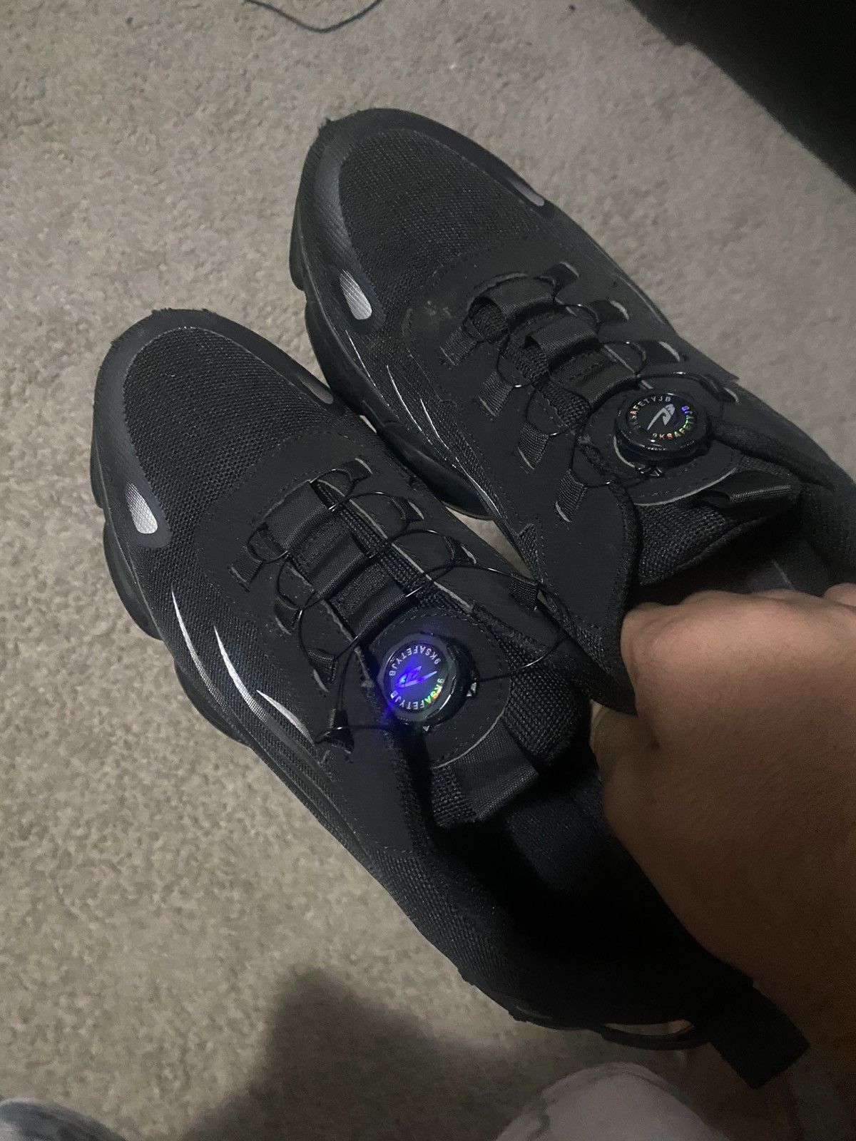Other Black Safety Work Sneakers with Dial Closure Size US 12 / EU 45 - 6 Thumbnail