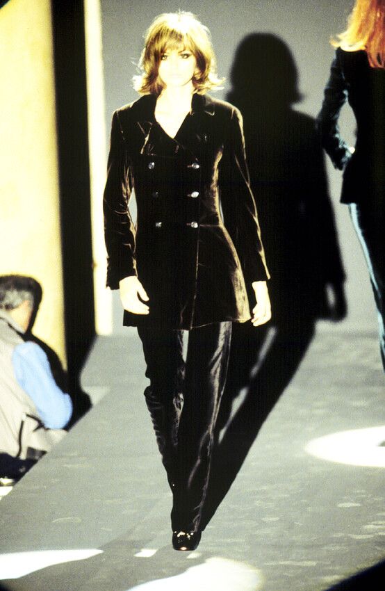 Gucci × Tom Ford F/W 1995 Alpaca Brown Double Breasted Coat Size XS / US 0-2 / IT 36-38 - 2 Thumbnail