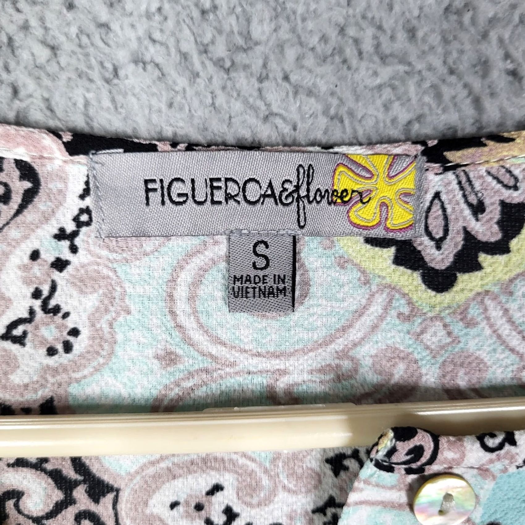 Vintage FLGUERCA & FLEVERE Floral print tunic Blouse Size S Women's Size S / US 4 / IT 40 - 4 Thumbnail